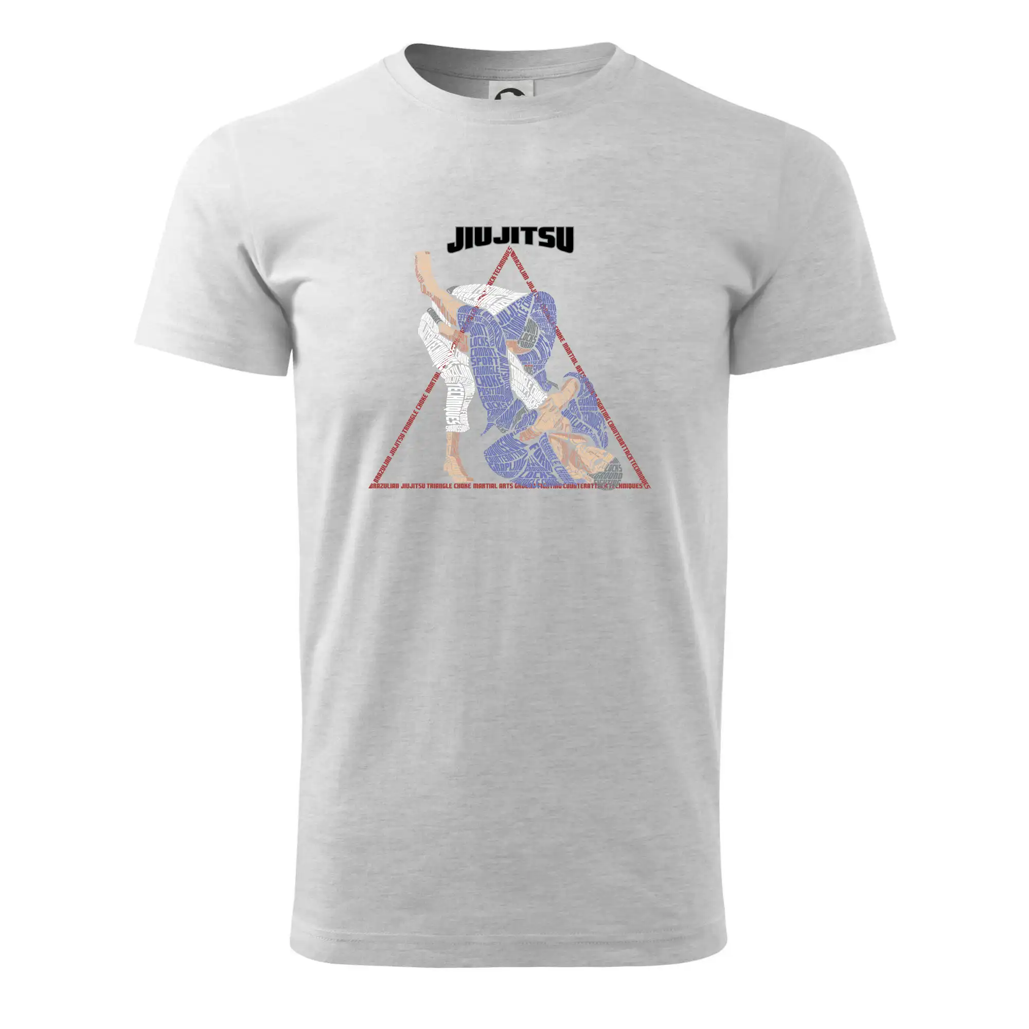 Tričká Karate - Jiu jitsu triangle - Klasické pánske tričko vyššej gramáže