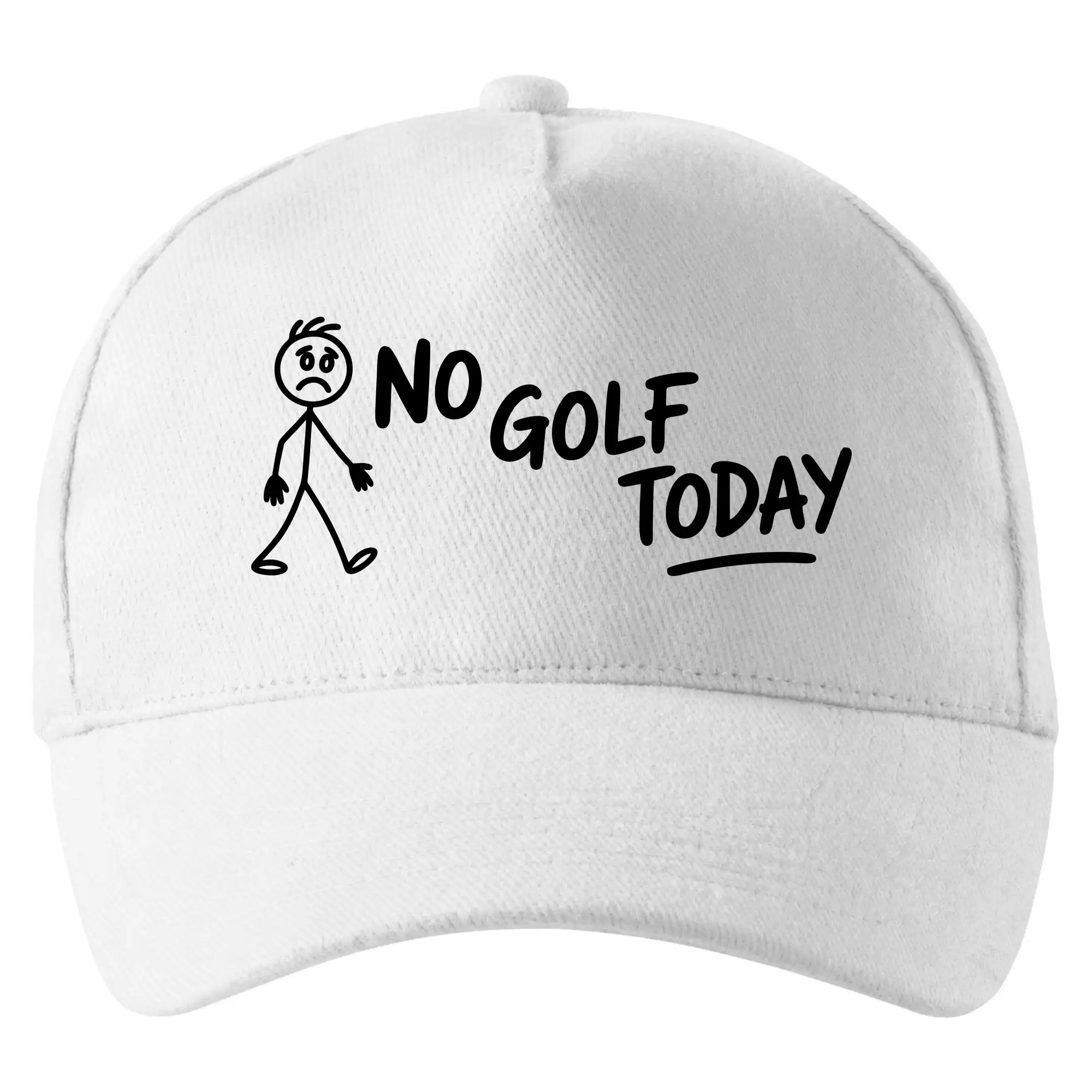 Tričká na golf - No Golf Today - Šiltovka so zahnutým šiltom a mosaznou sponou
