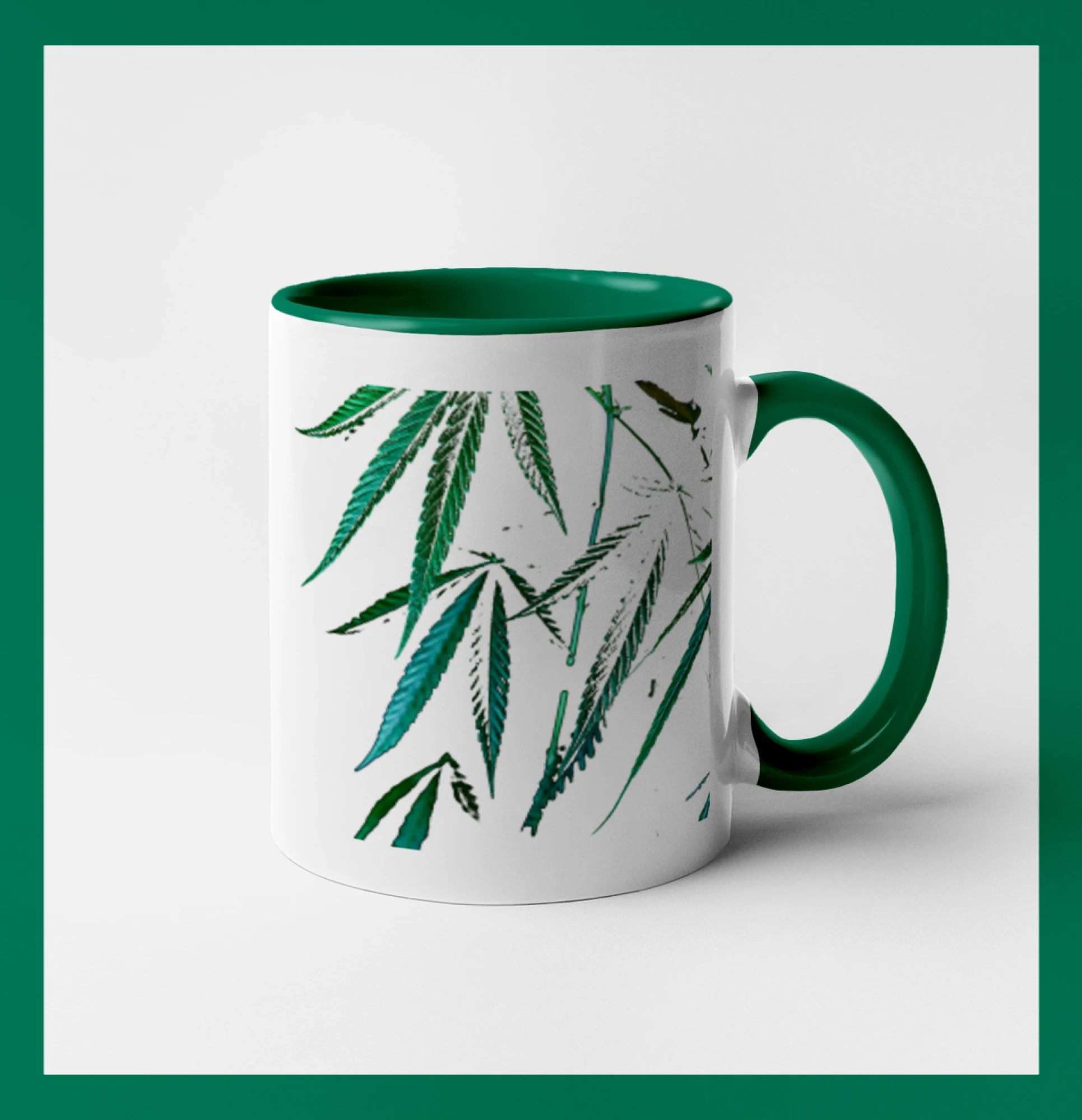 Ganja listy - štvorec