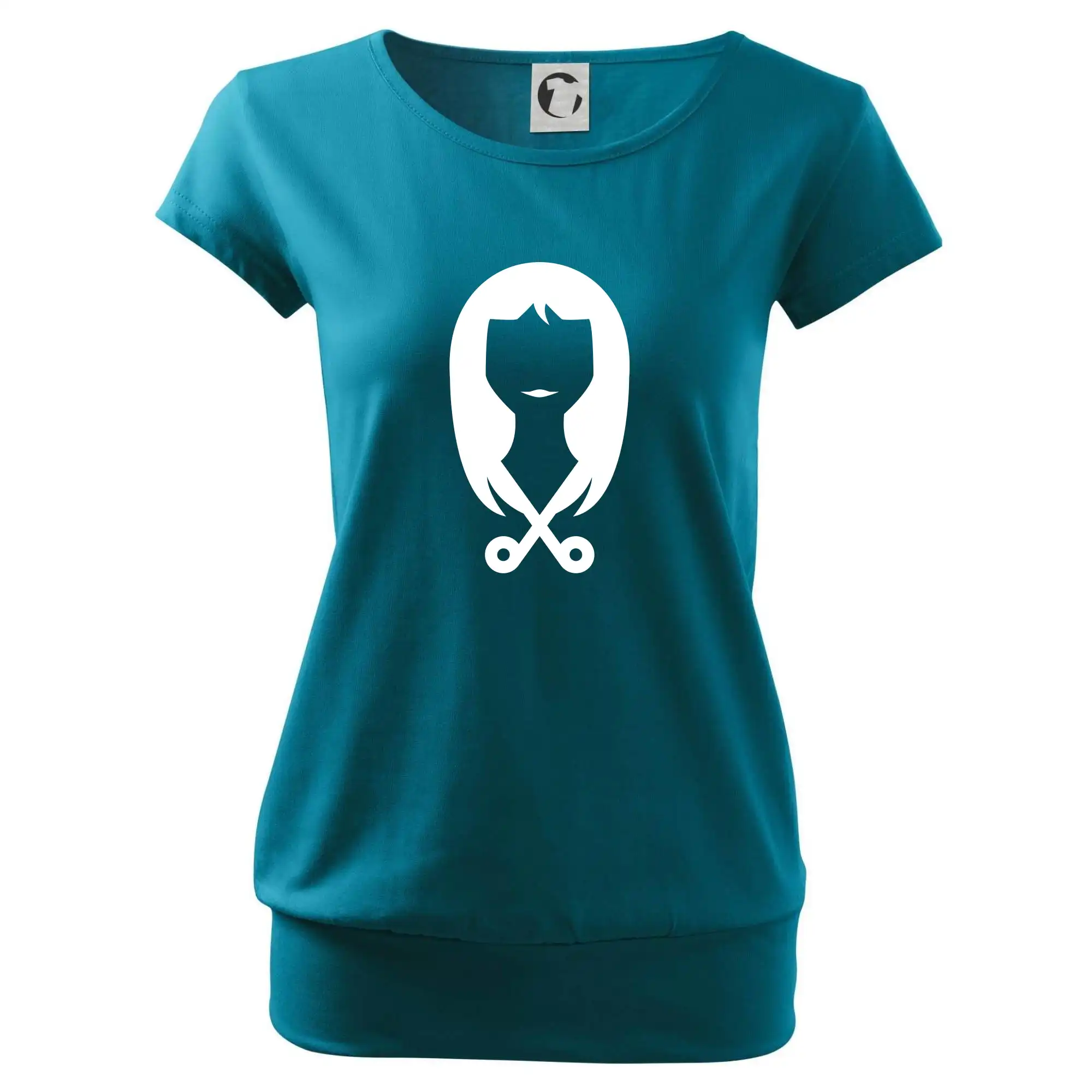 Vtipné tričká do práce - Dámska kaderníčka - Voľné tričko city