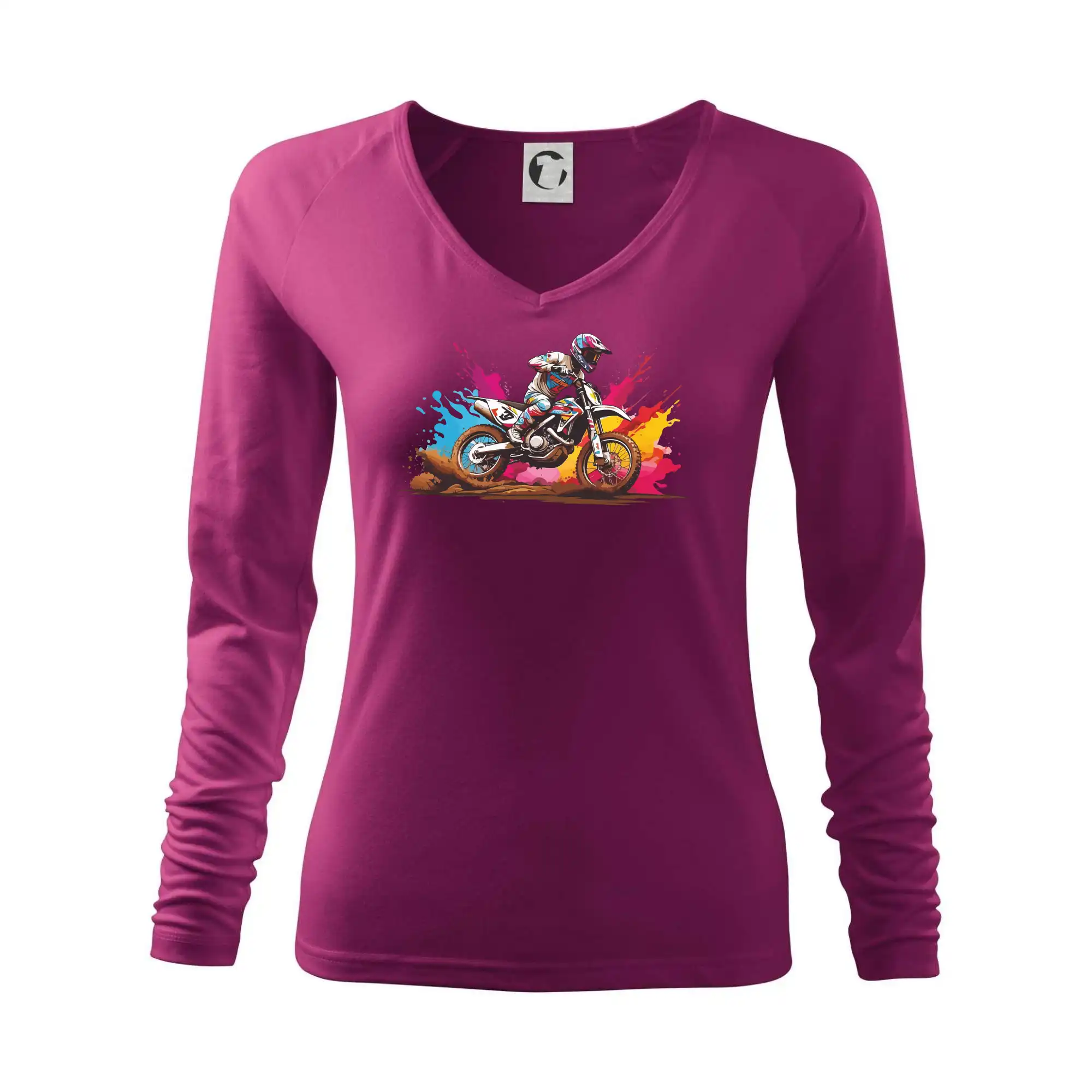 Motocross tričká - Cross motorka splash - Tričko dámske Elegance