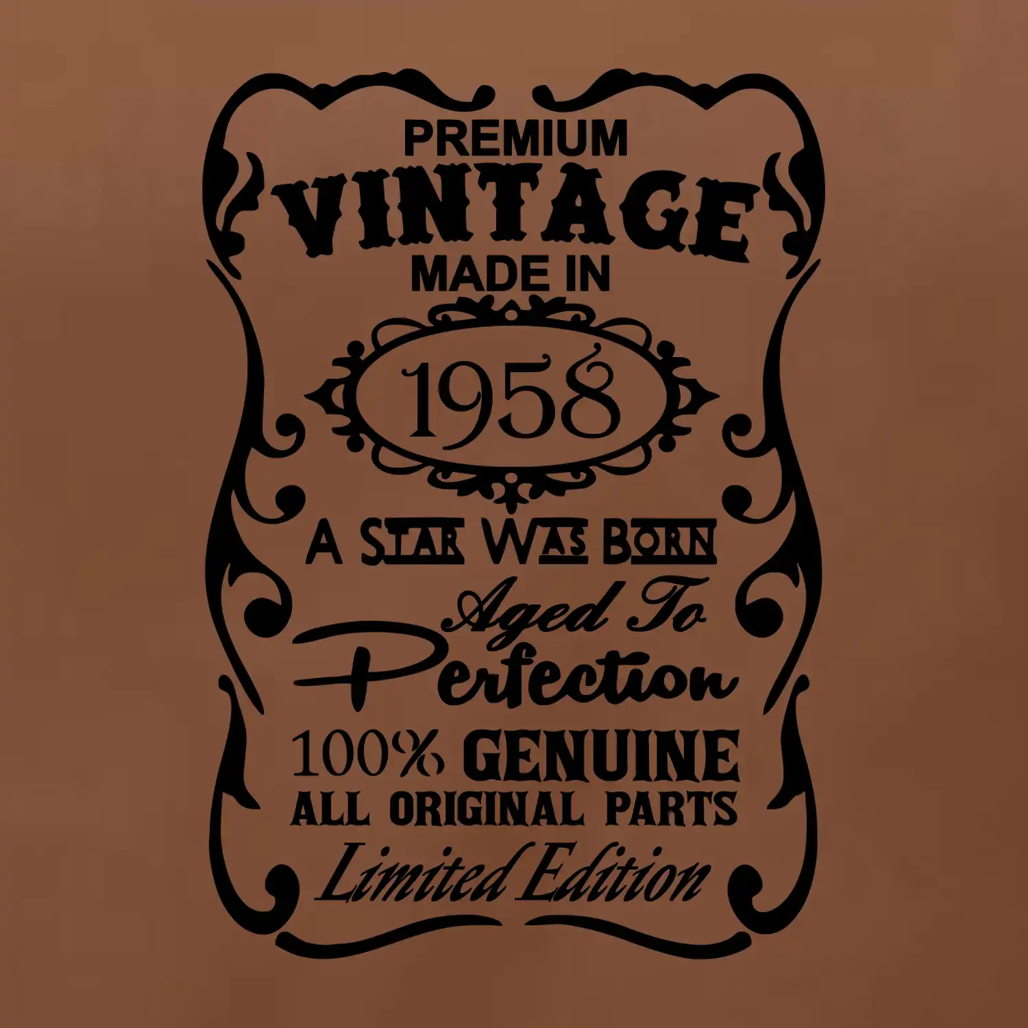 Vintage Etiketa - 1958