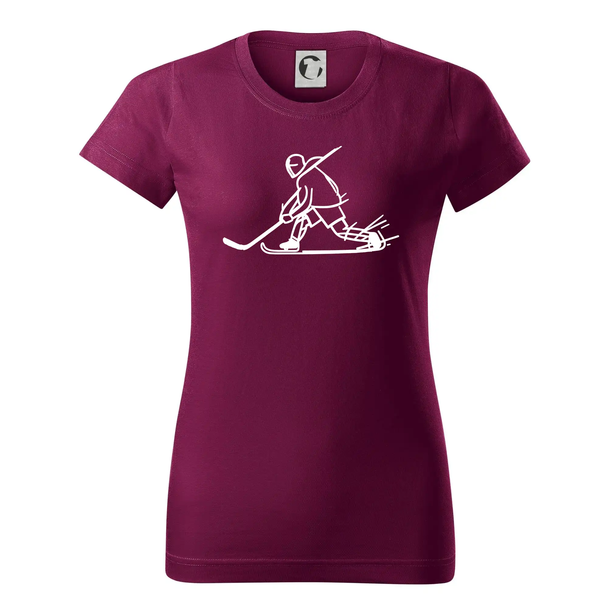 Kreslený hokejista tučnou fixou