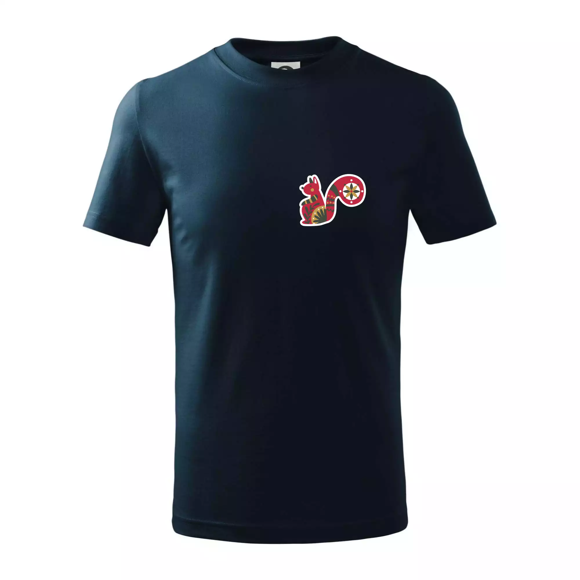 Folklor na prsu veverka