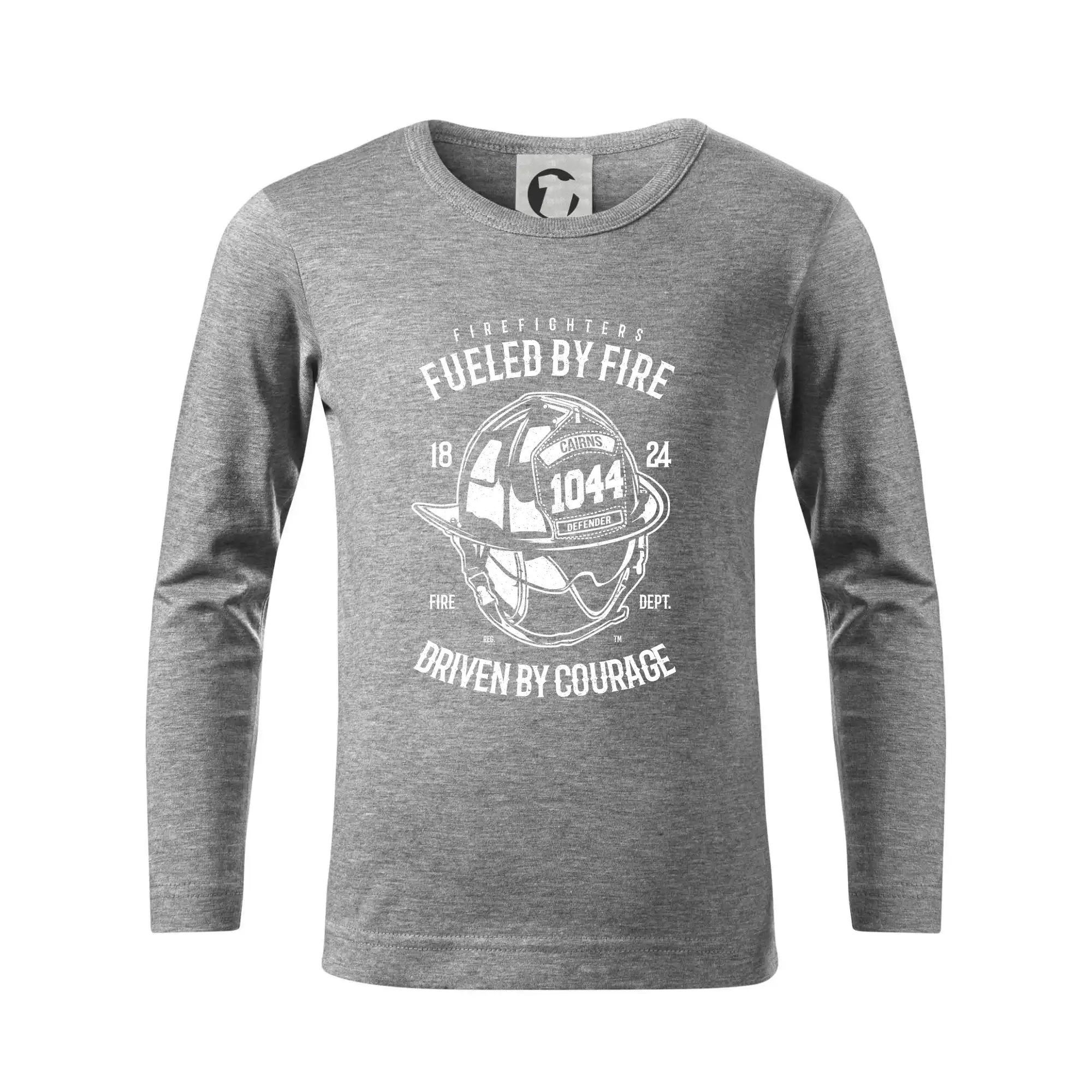 Originálne tričká pre hasičov - Fueled By Fire - Tričko detské Long Sleeve