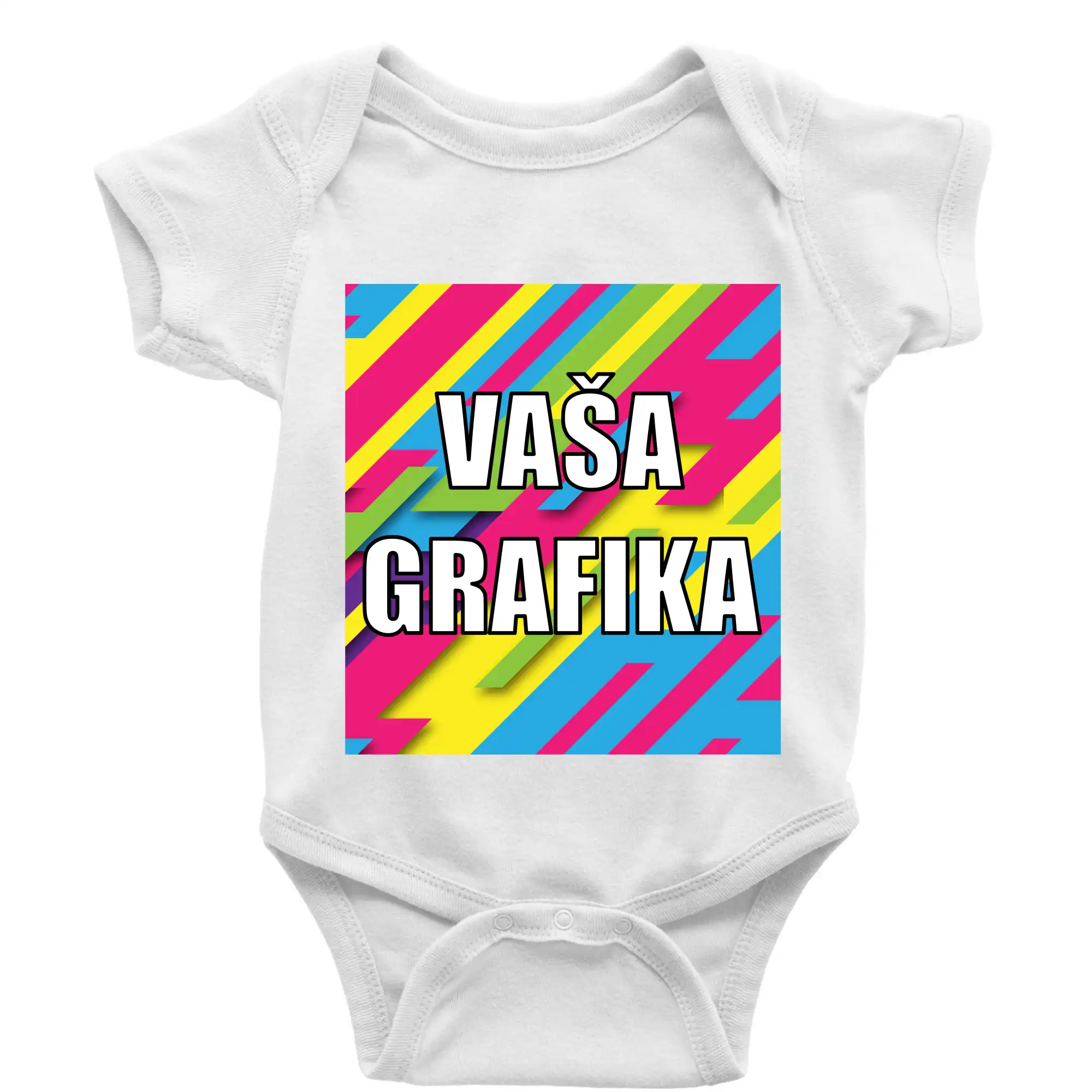 MyShirt tričká - Potlač s vašou grafikou - Body dojčenské s krátkym rukávom