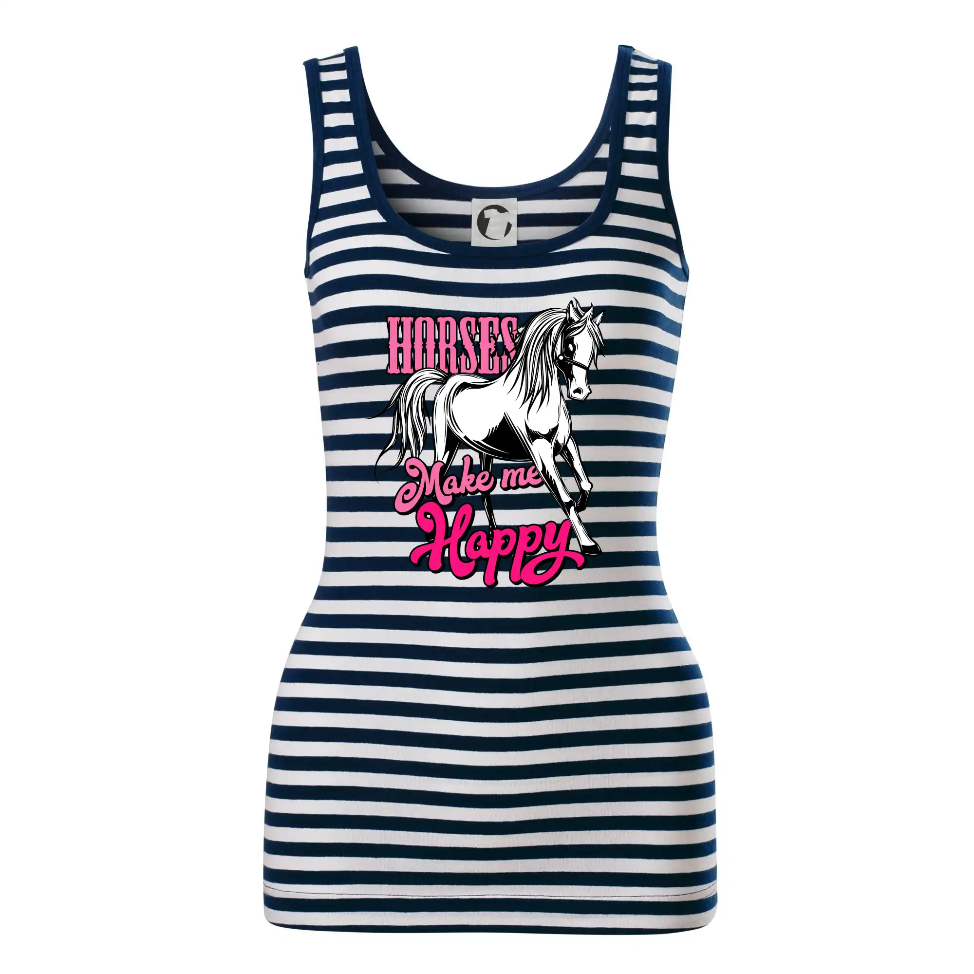 Tričká s koňmi - Horses Make me Happy - Sailor tielko na vodu