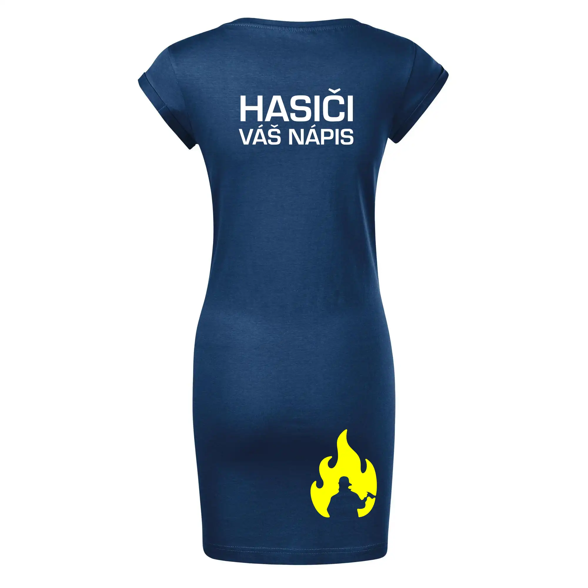 Hasič stojaci - nápis hasiči - Veľký nápis na chrbte