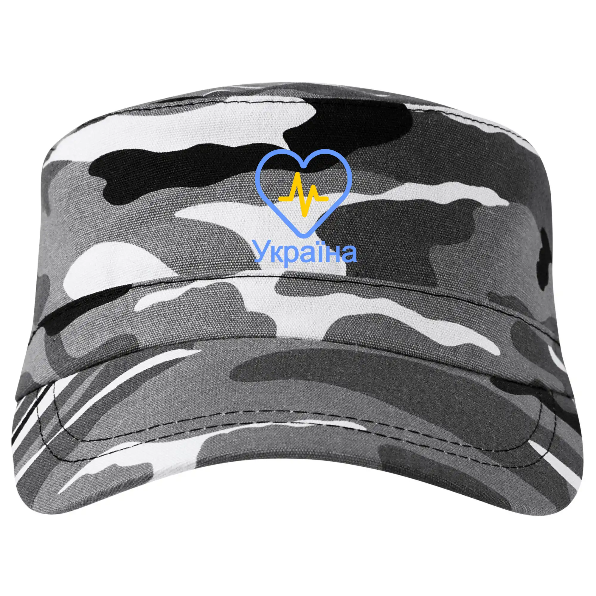 Tričká s vlajkou ukrajiny - Moje srdce bije pre Ukrajinu - veľké - Šiltovka CAMO