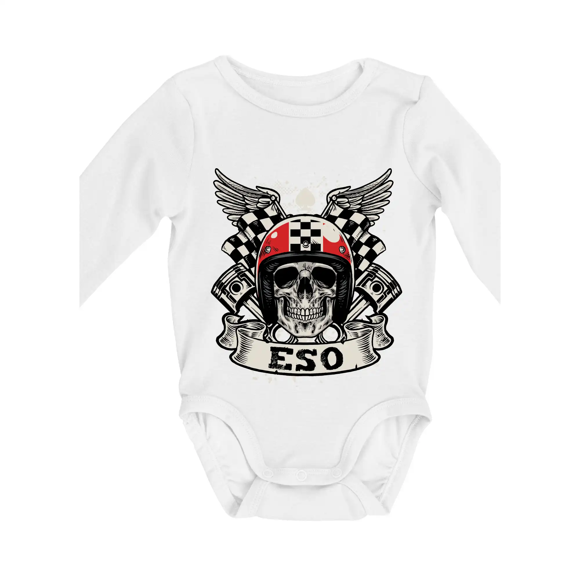 Chopper triko - Motorkár eso - Body dojčenské s dlhým rukávom