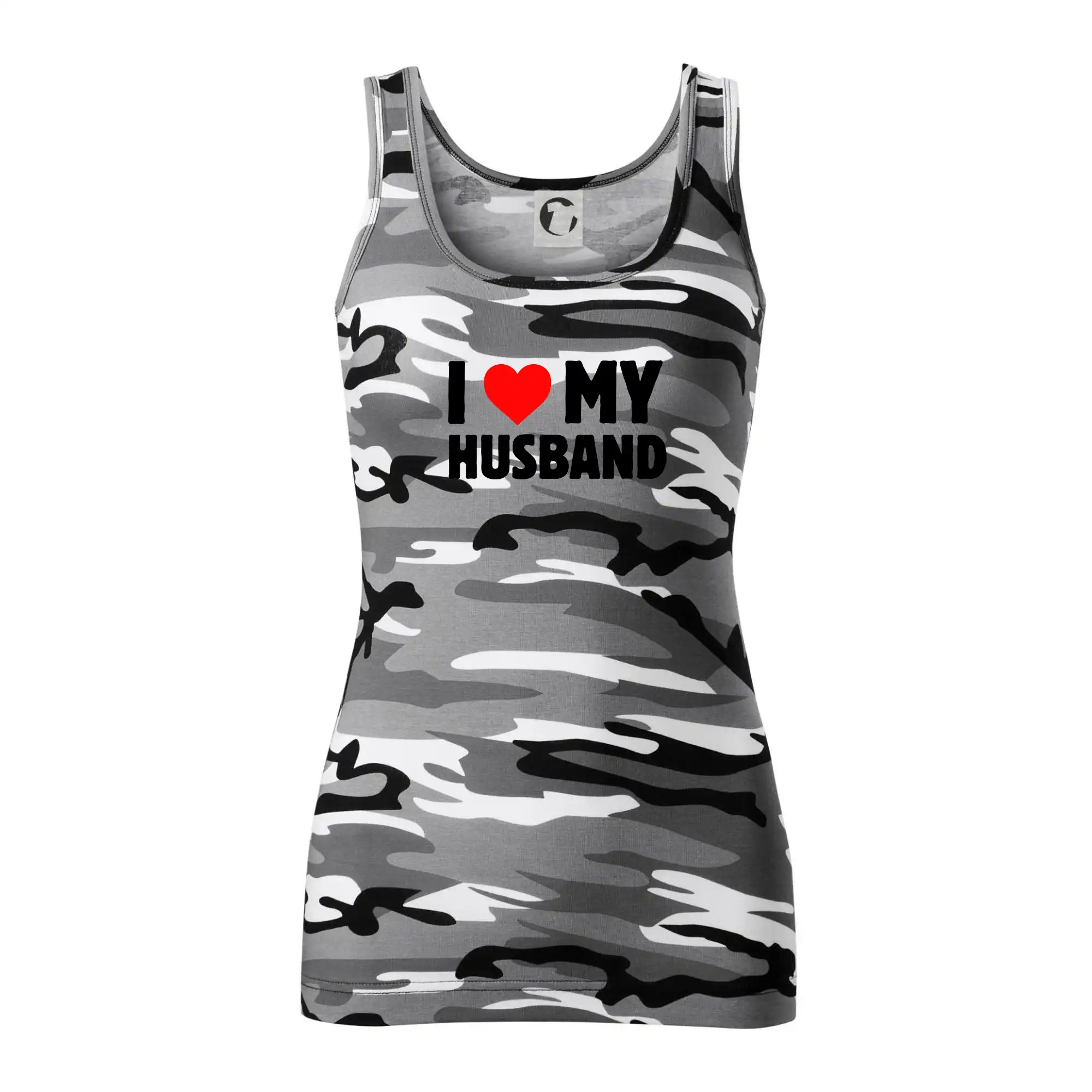 Tričká pre zamilovaných - I love my husband - Maskáčové tielko