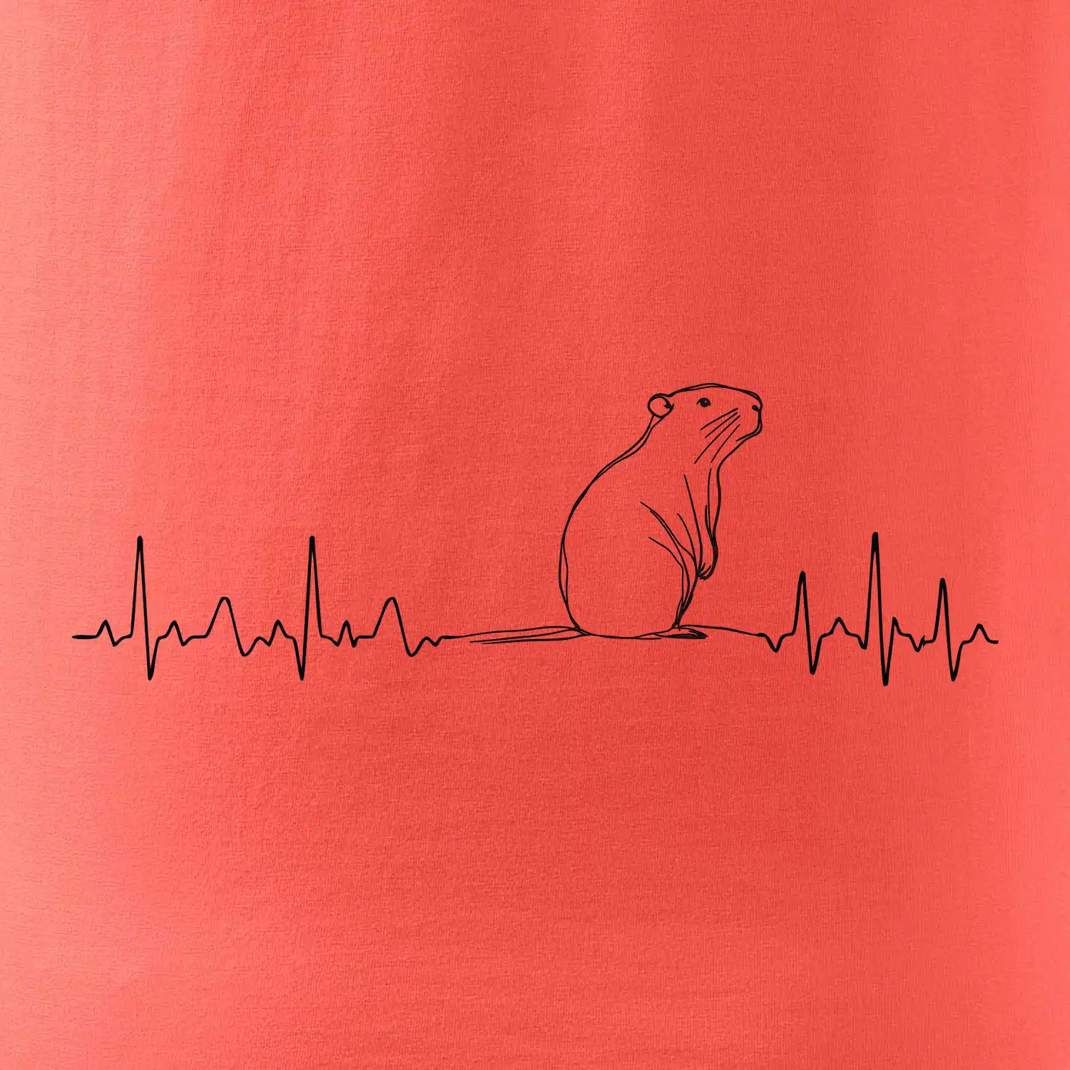 EKG křivka kapybara