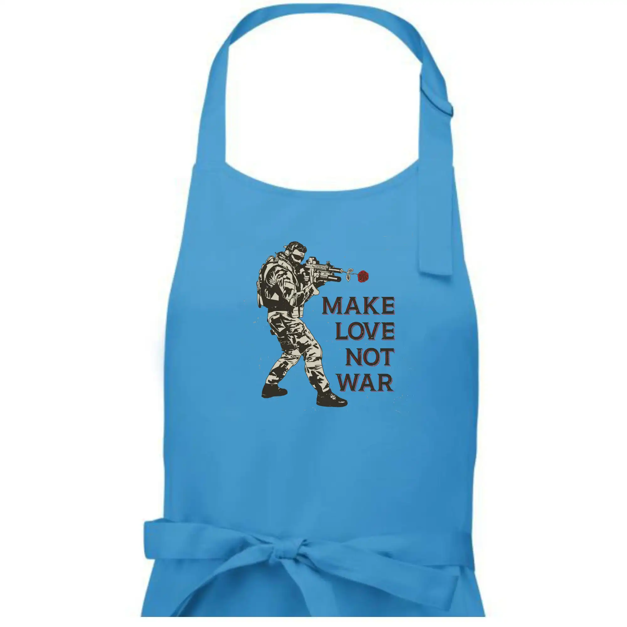 Růže ve zbrani, make love not war
