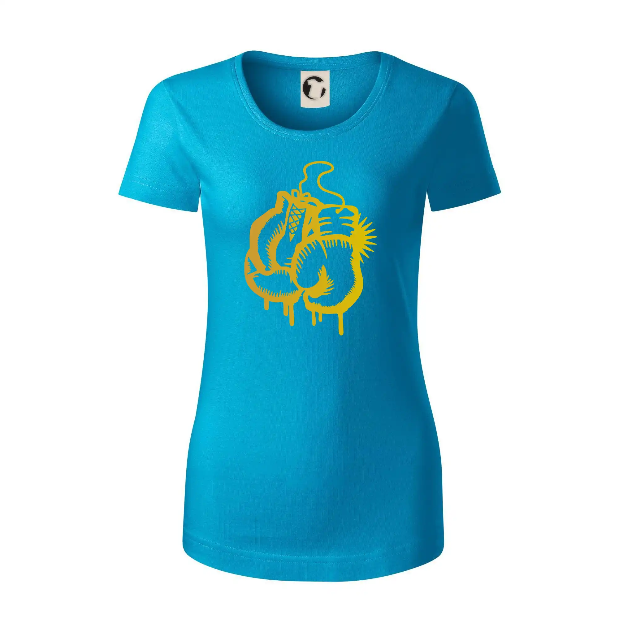 Box rukavice - zlatý potisk