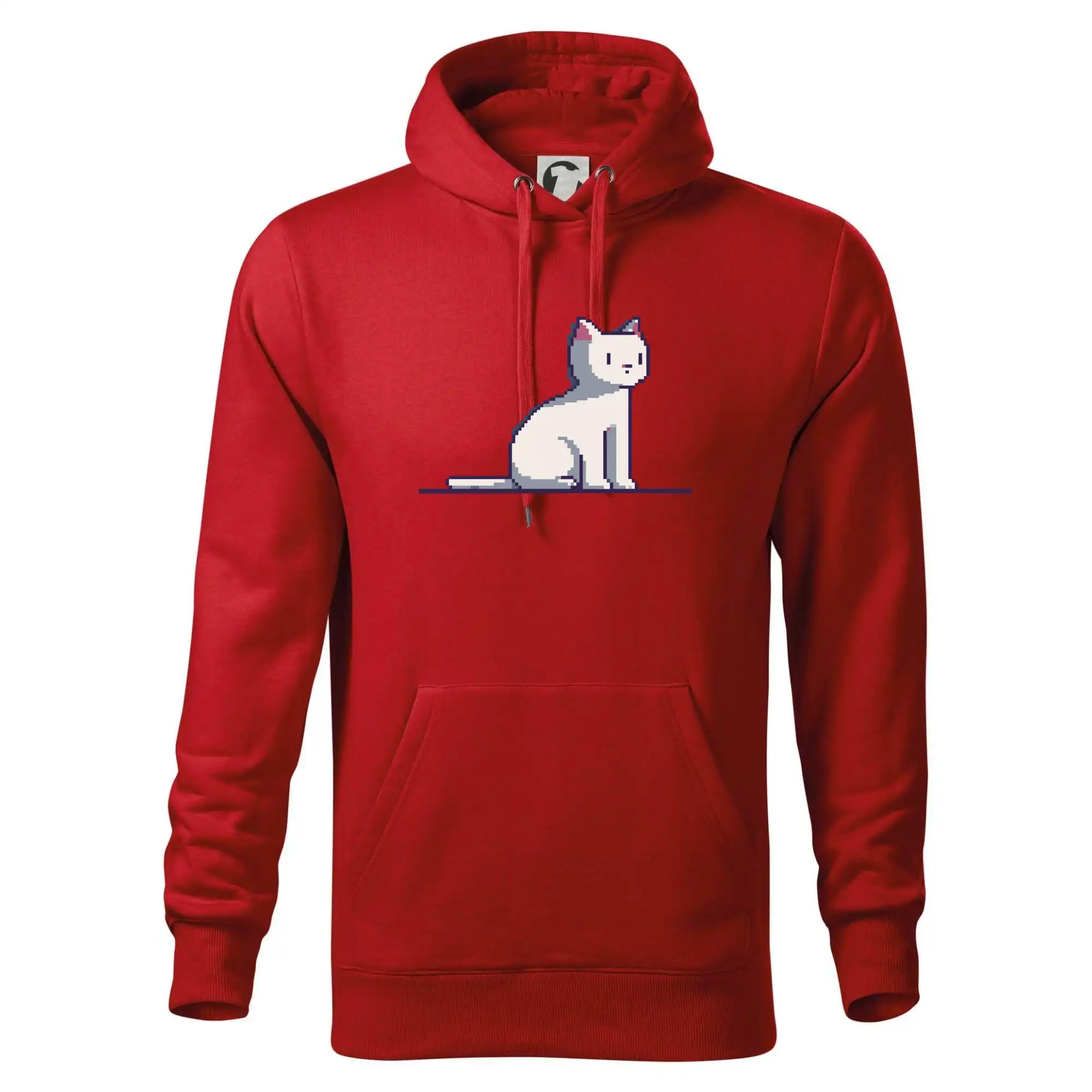 Kočka bílá pixel