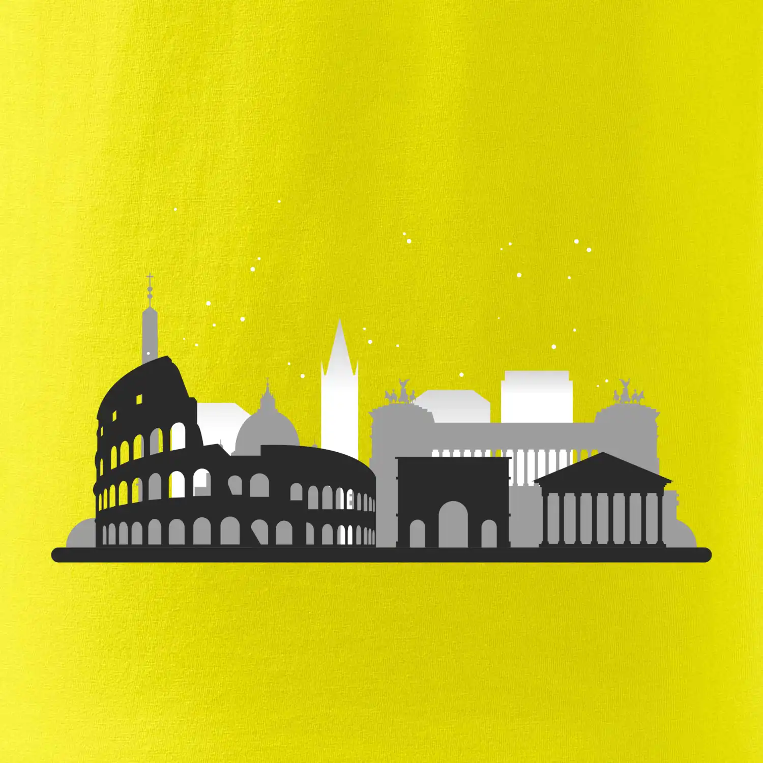 Řím silueta památky