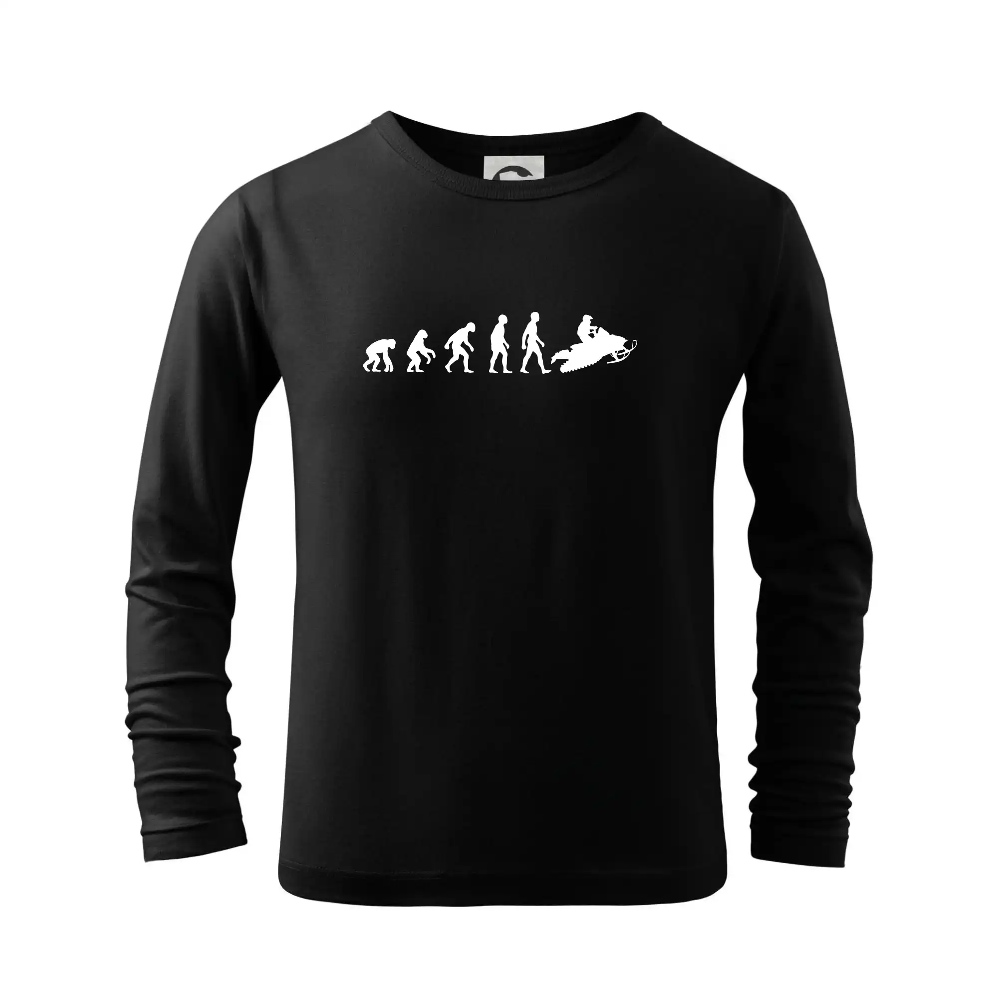 Lyže a Snowboard - Evolúcia skúter - Tričko detské Long Sleeve