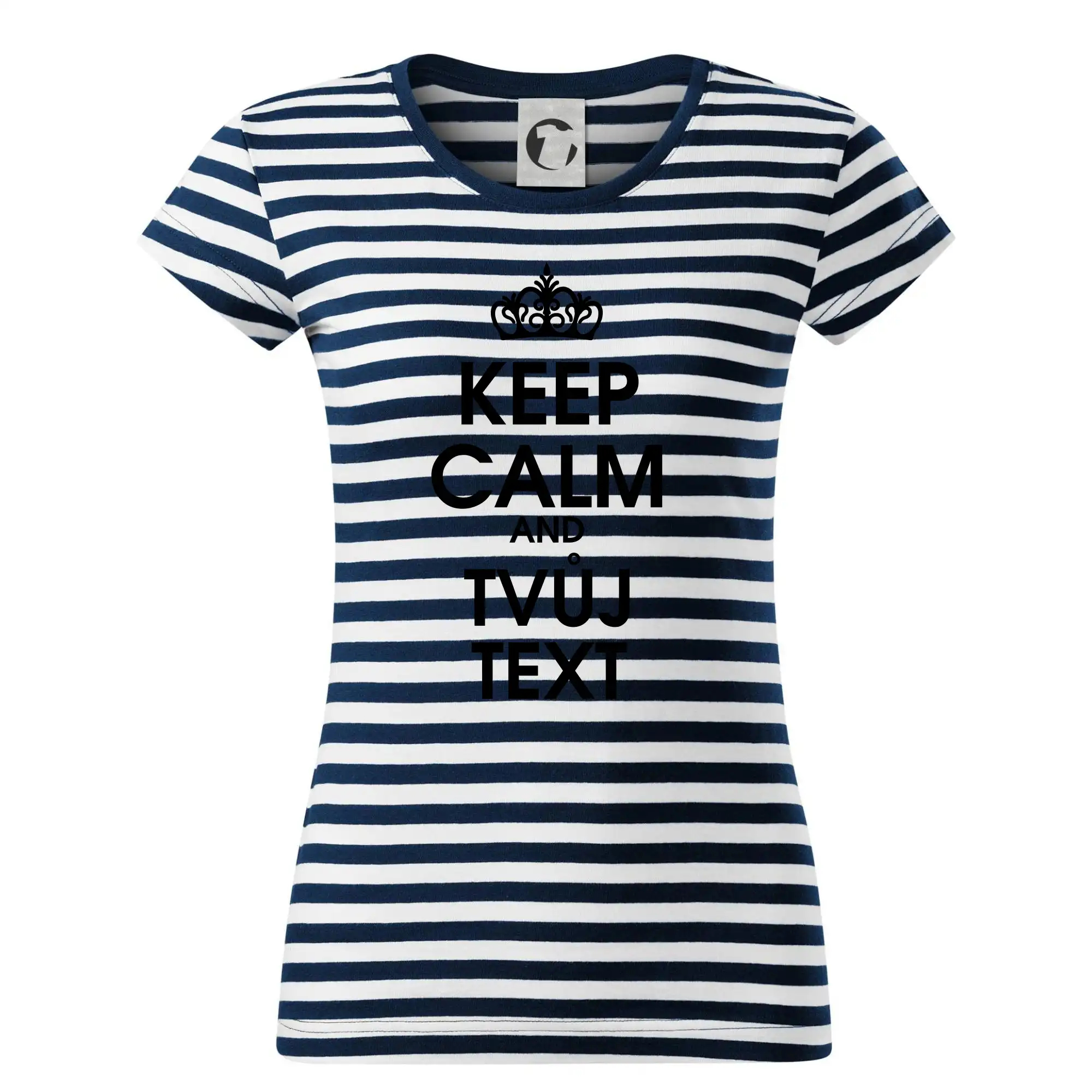 Tričká na párty - Keep calm - váš text - Tričko na vodu