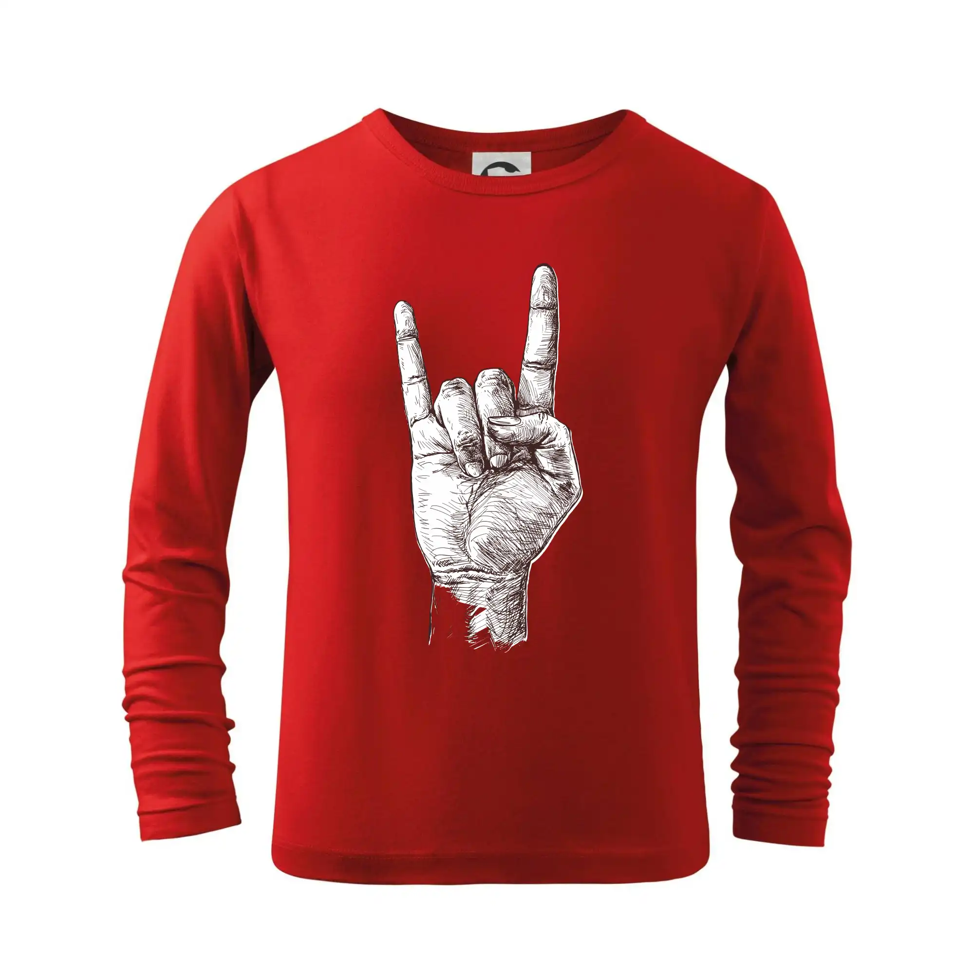 Rocková ruka kreslená