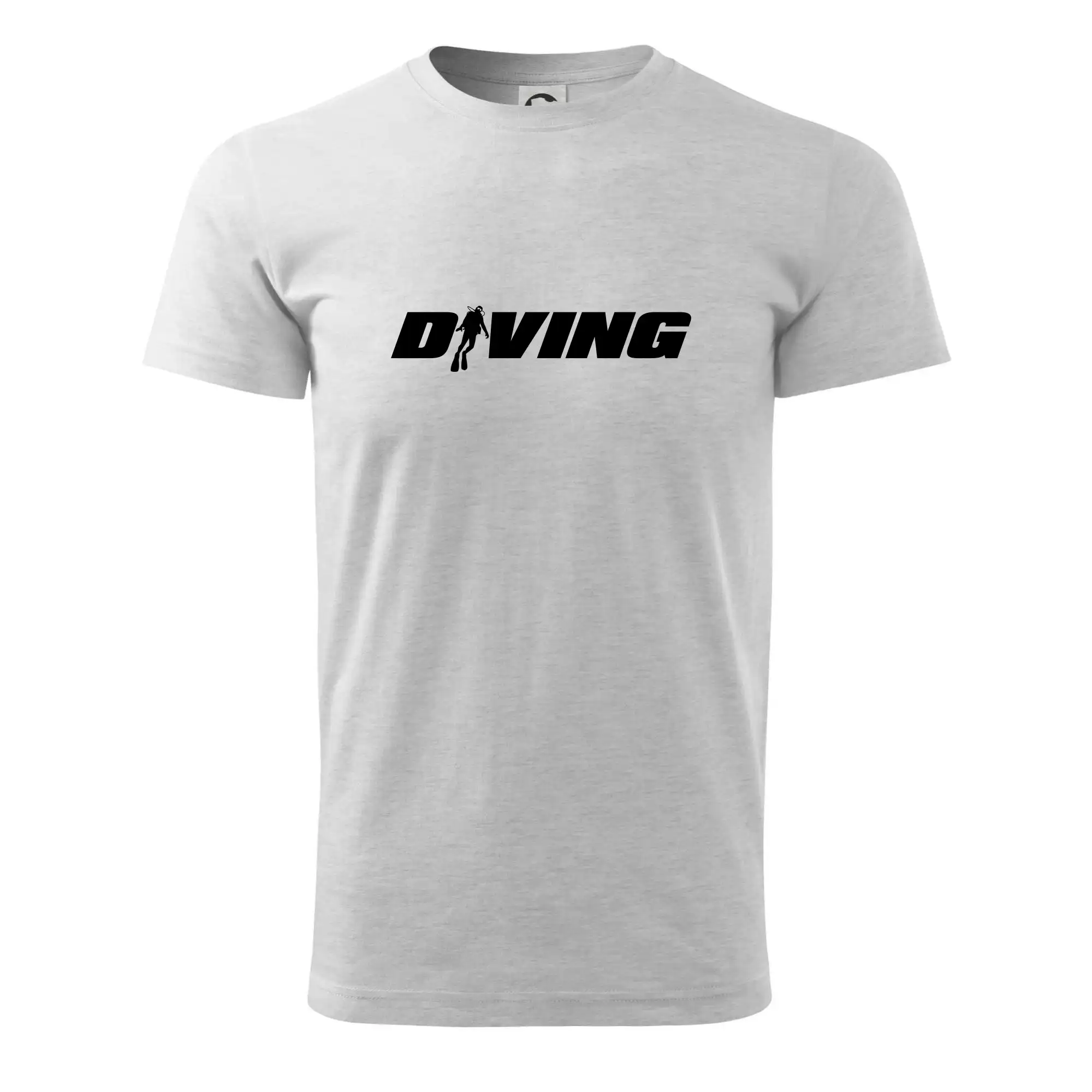 Potápačské tričká - Diving nápis potápač - Klasické pánske tričko vyššej gramáže