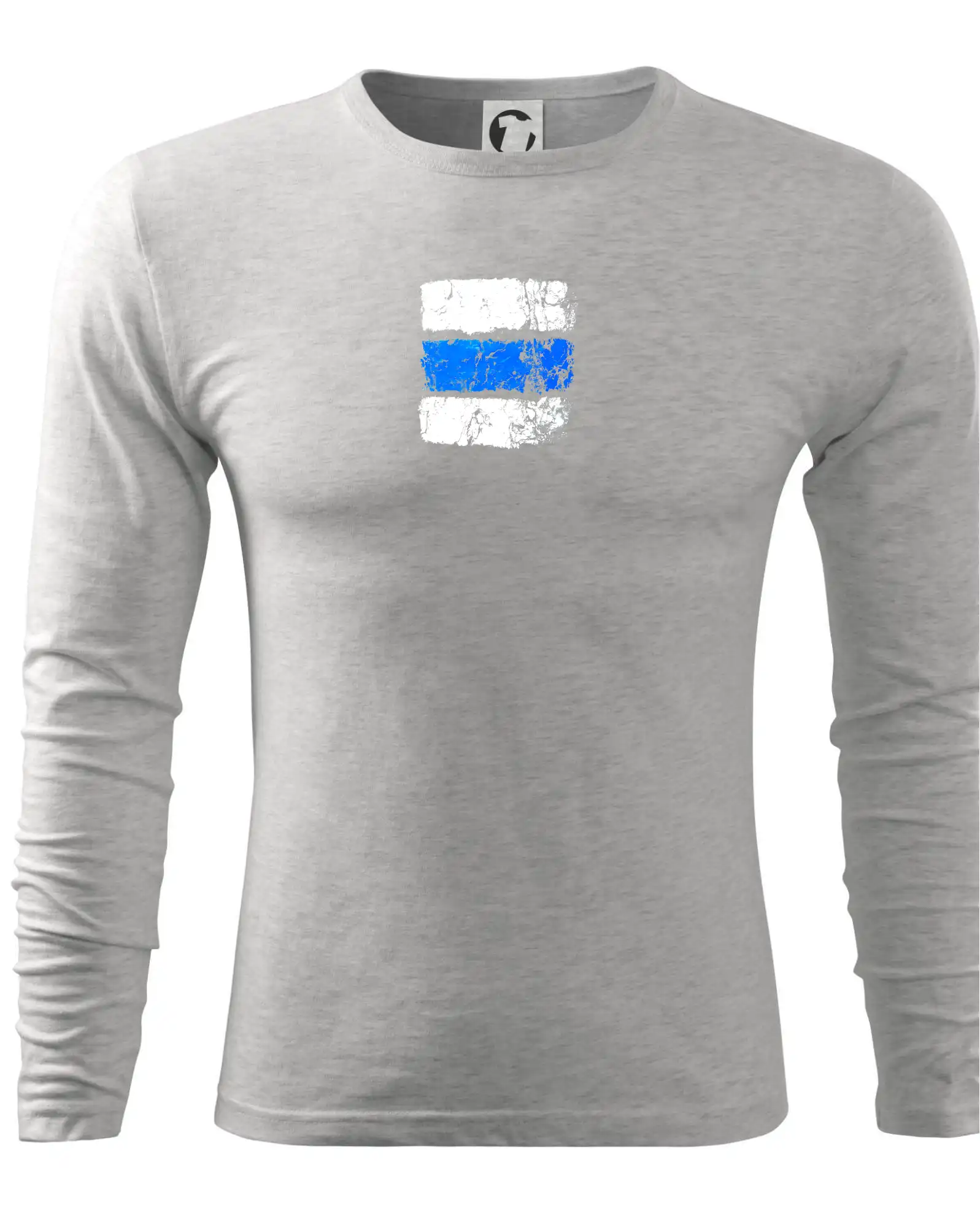 Trička pre cestovateľov - Turistická značka - modrá - Tričko s dlhým rukávom FIT-T long sleeve
