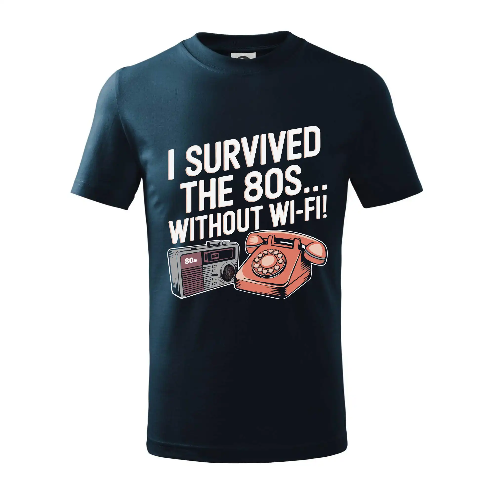 I survived the 80s without WI-FI - Tričko detské bavlnené