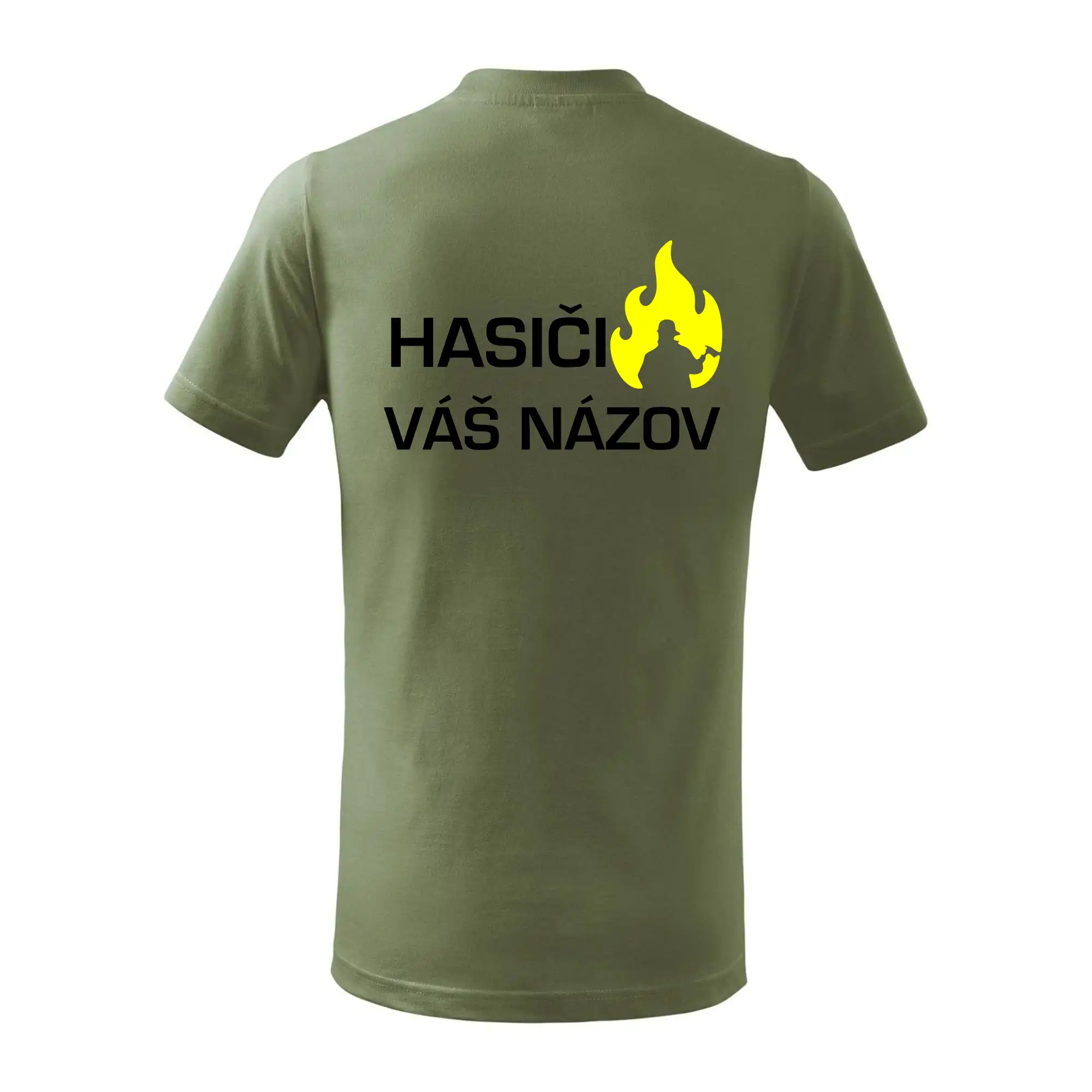 Hasiči - Váš názov - FLUO + Reflexná potlač