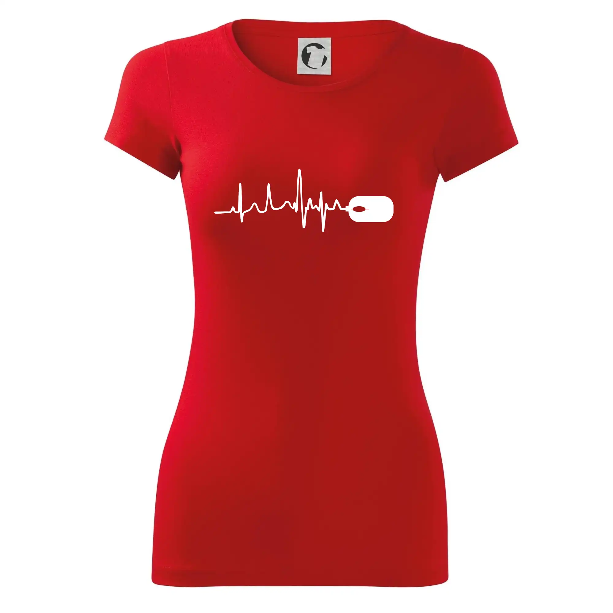 Tričká pre ajťákov - EKG myš - Dámske tričko Glance - Priliehavejší strih