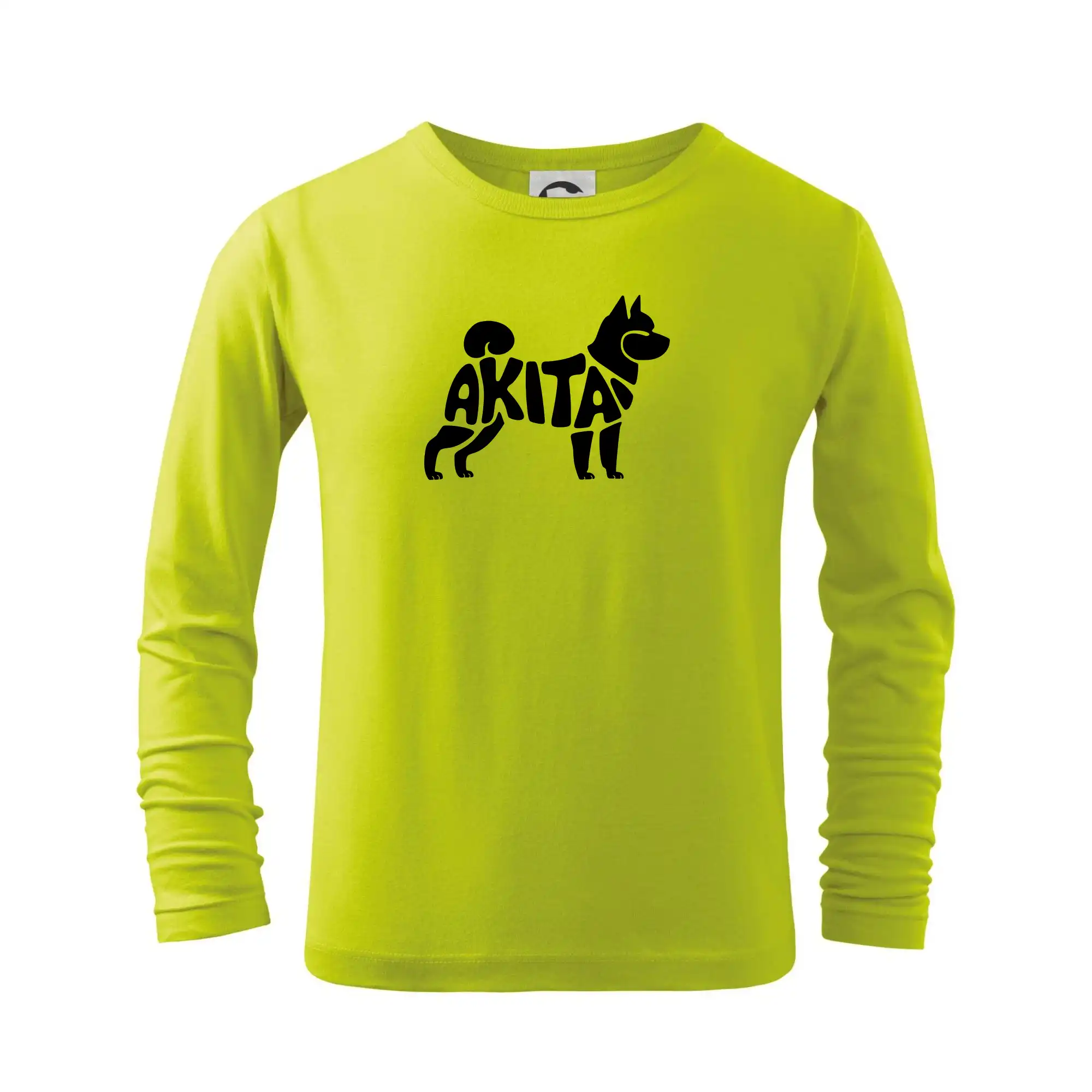 Ostatné psie plemená - Akita Inu - Nápis v tele - Tričko detské Long Sleeve