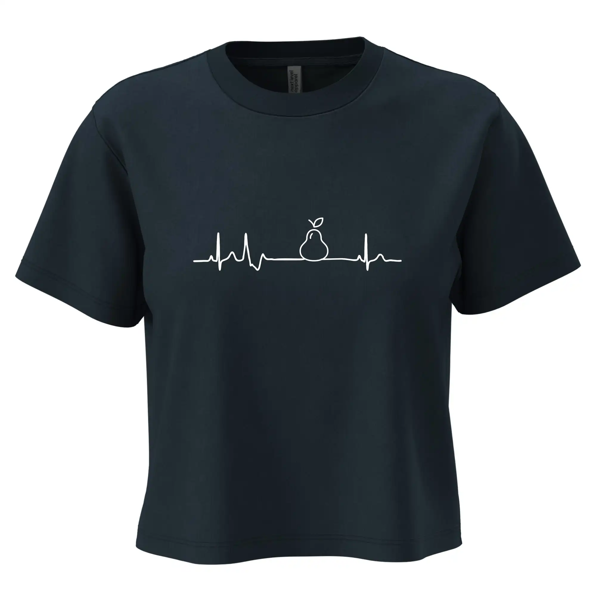 Hruška EKG - Boxy cropped tričko OVERSIZE