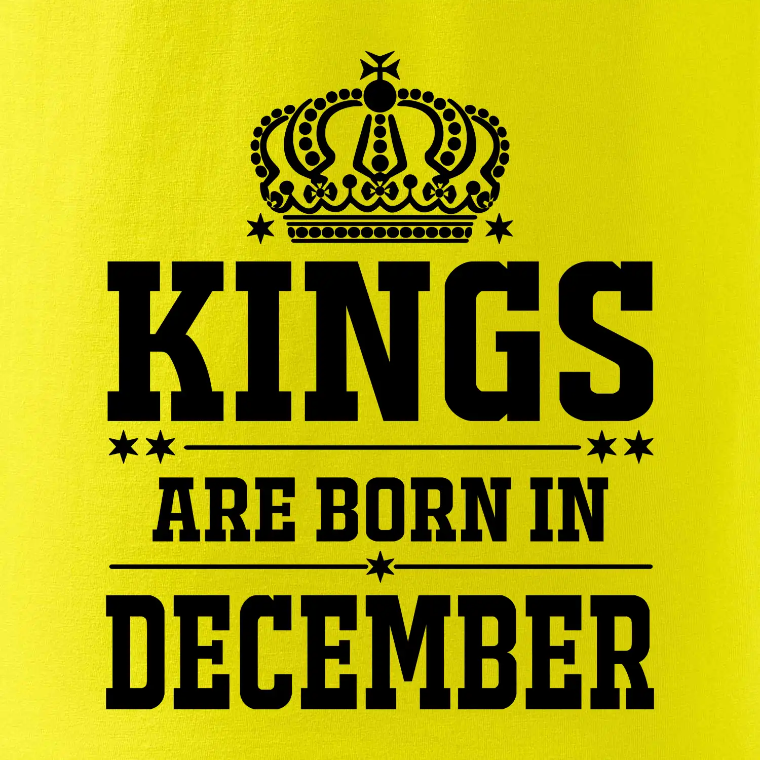 Kings are born in December