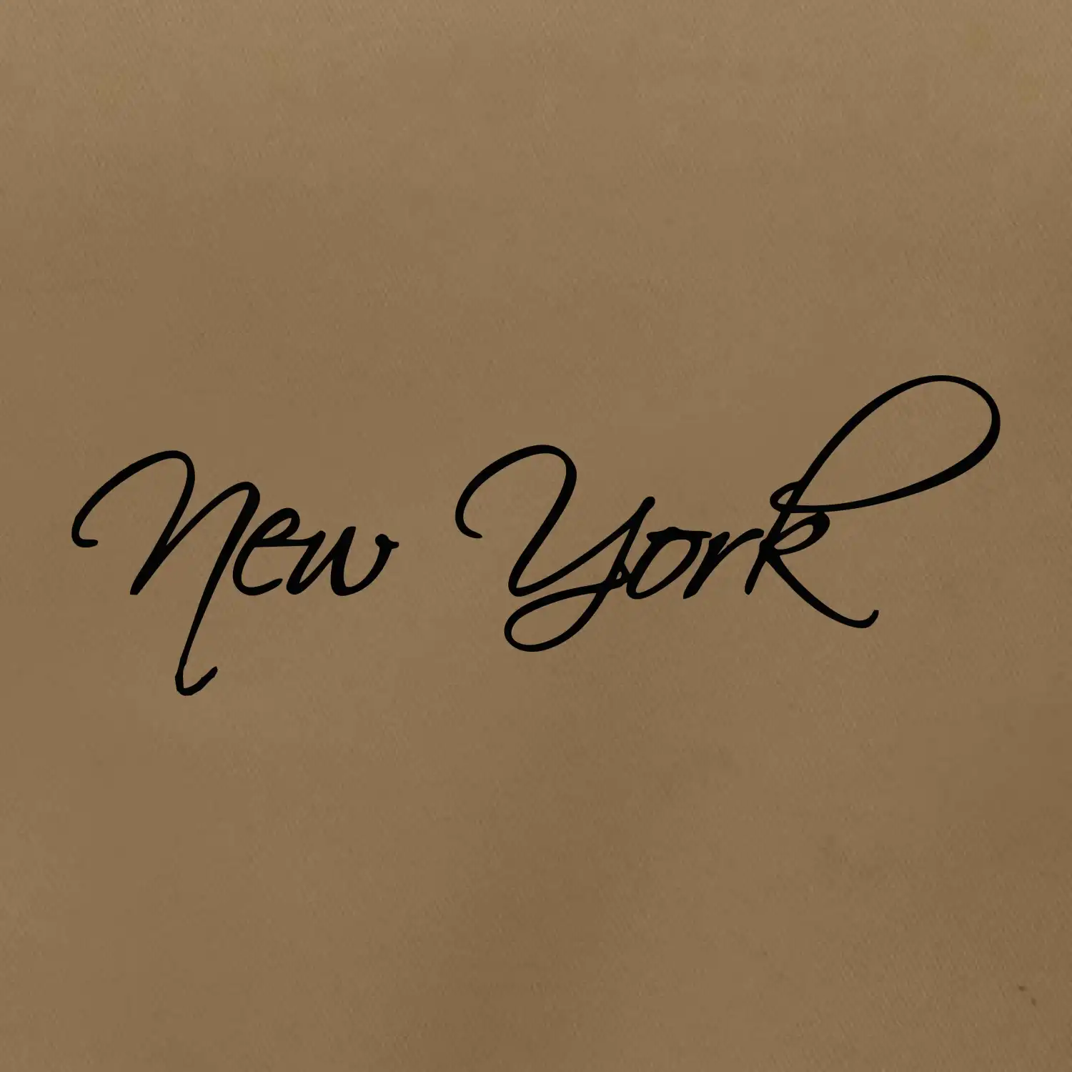 New York nápis psacím