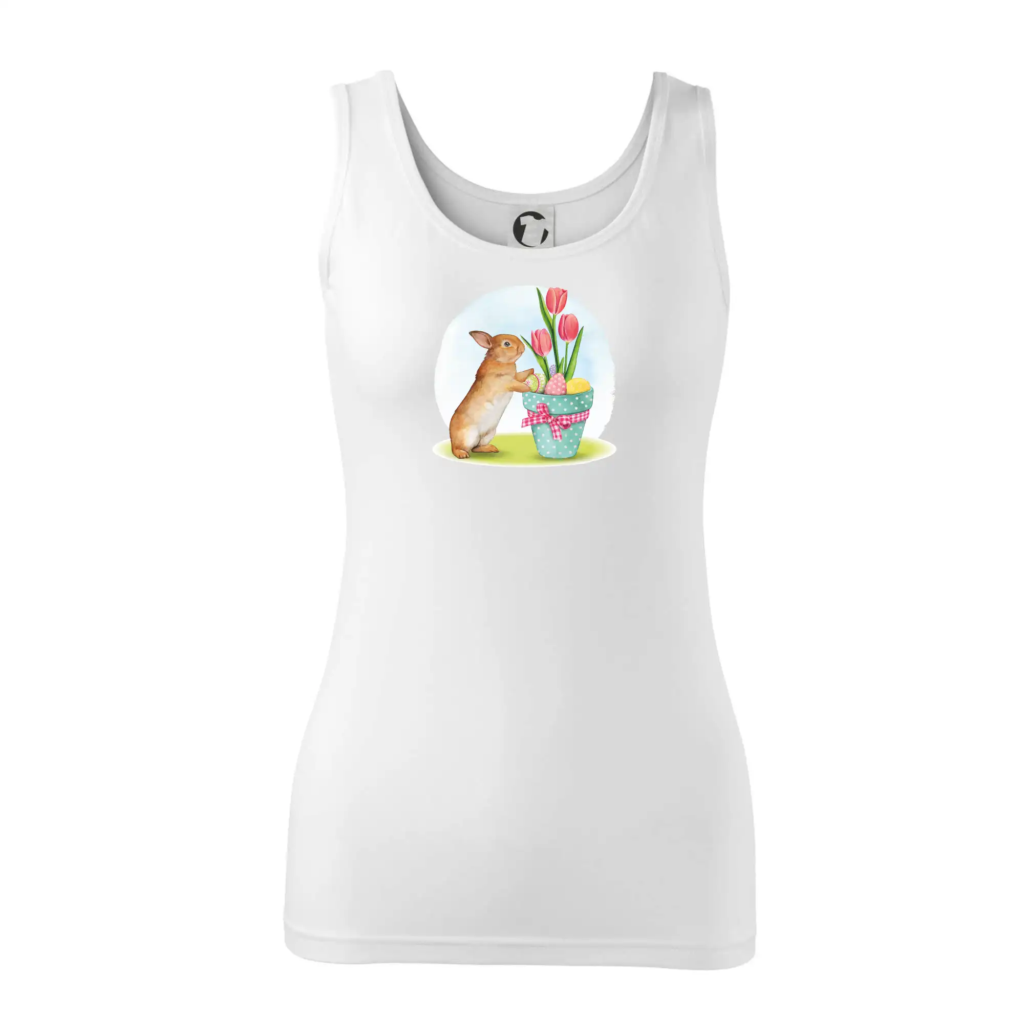 Velikonoční zajíček tulipány