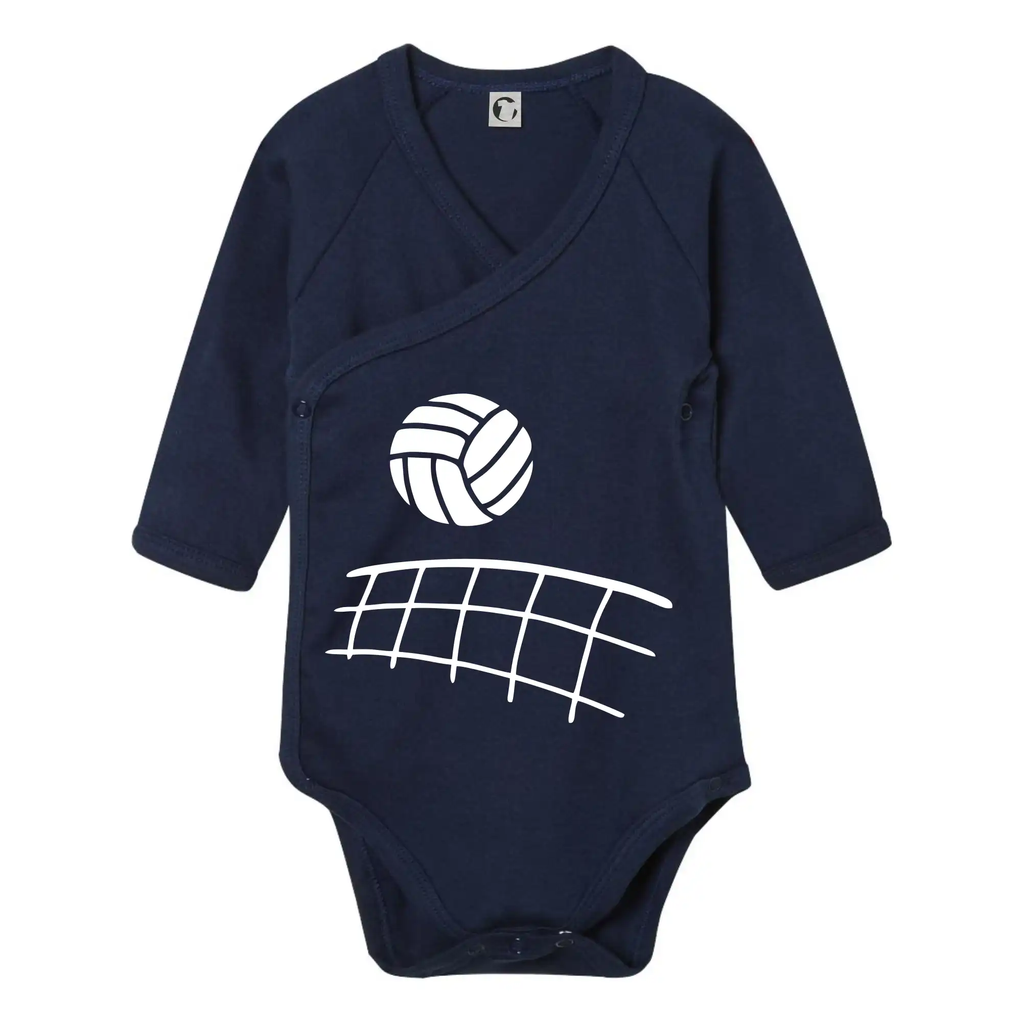 Trička na volejbal - Volejbalová sieť - Body zavinovacie s dlhým rukávom