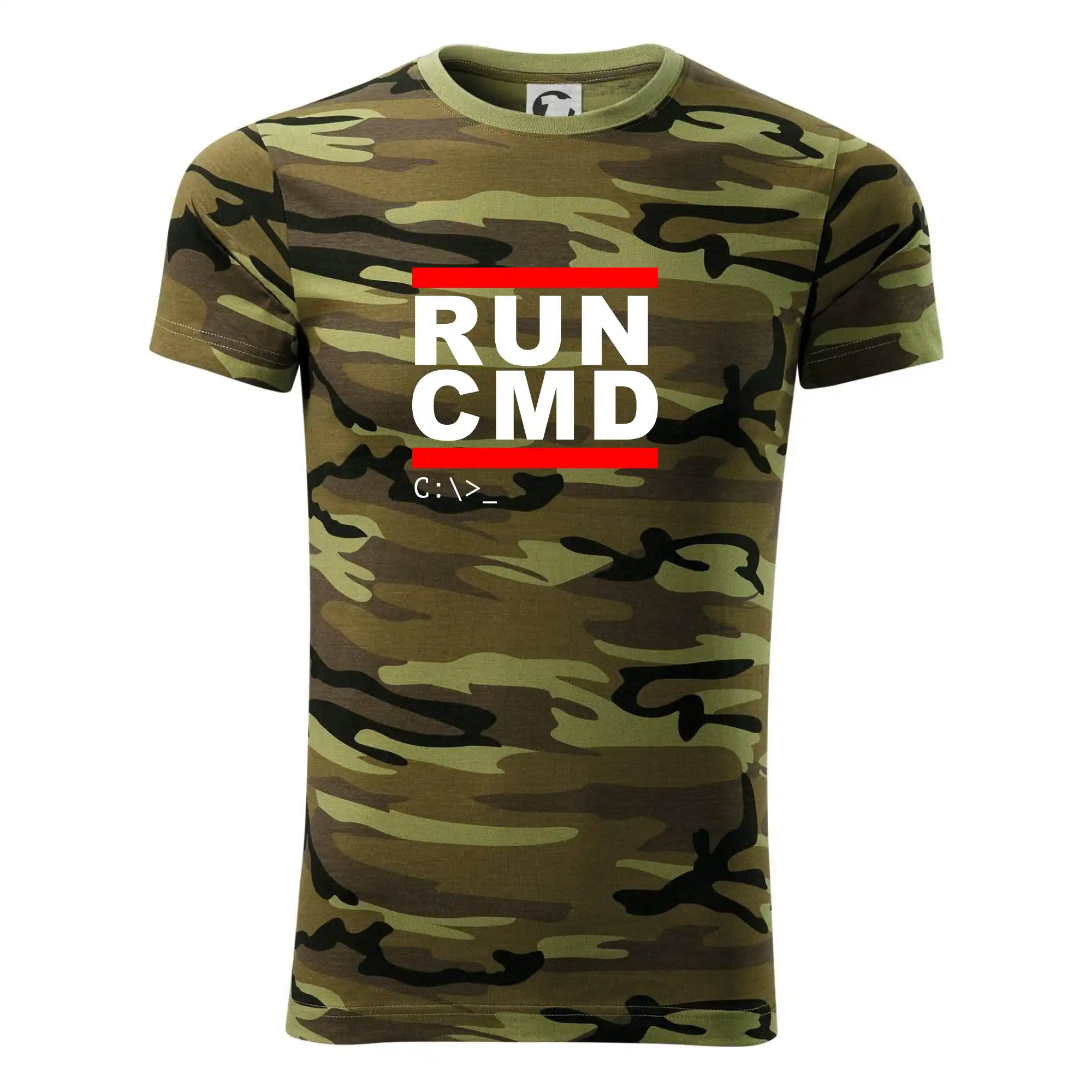 Tričká pre ajťákov - Run CMD - Army CAMOUFLAGE
