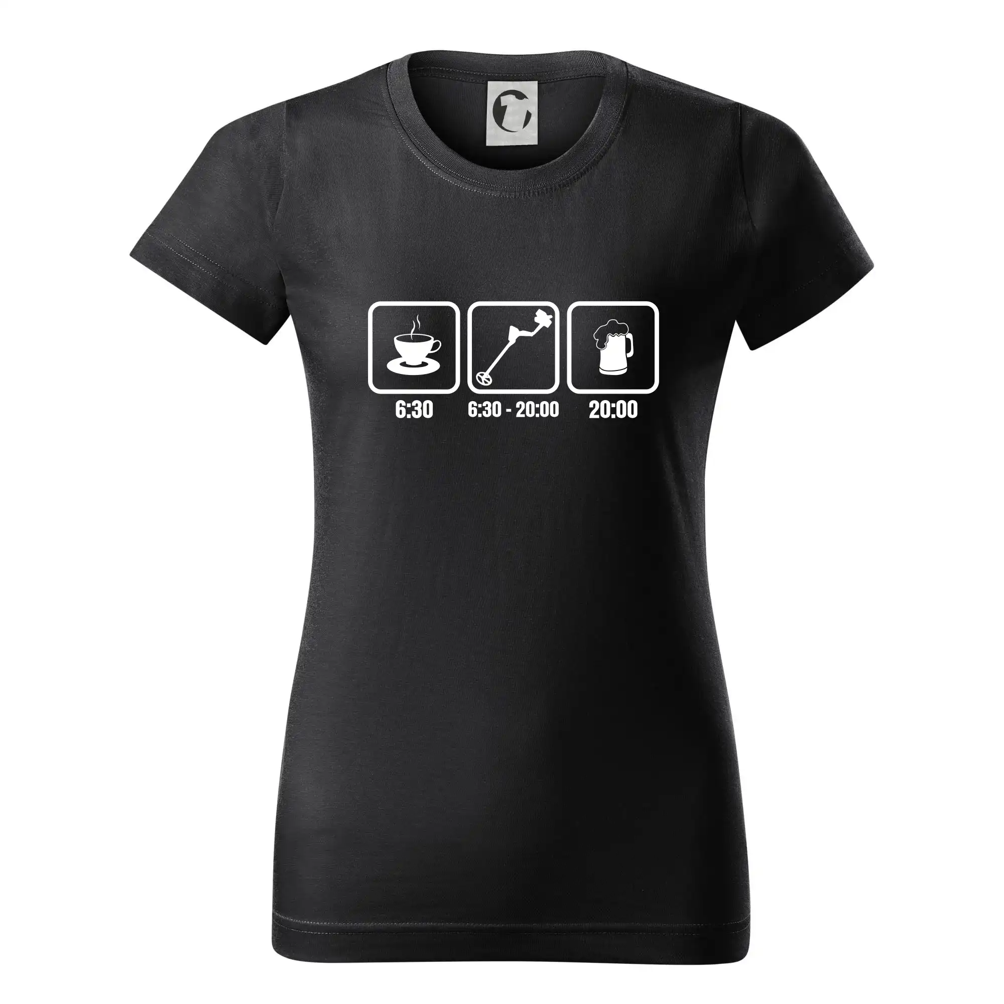 Káva detektor pivo - Dámske tričko basic - ľahko voľnejšie a dlhšie