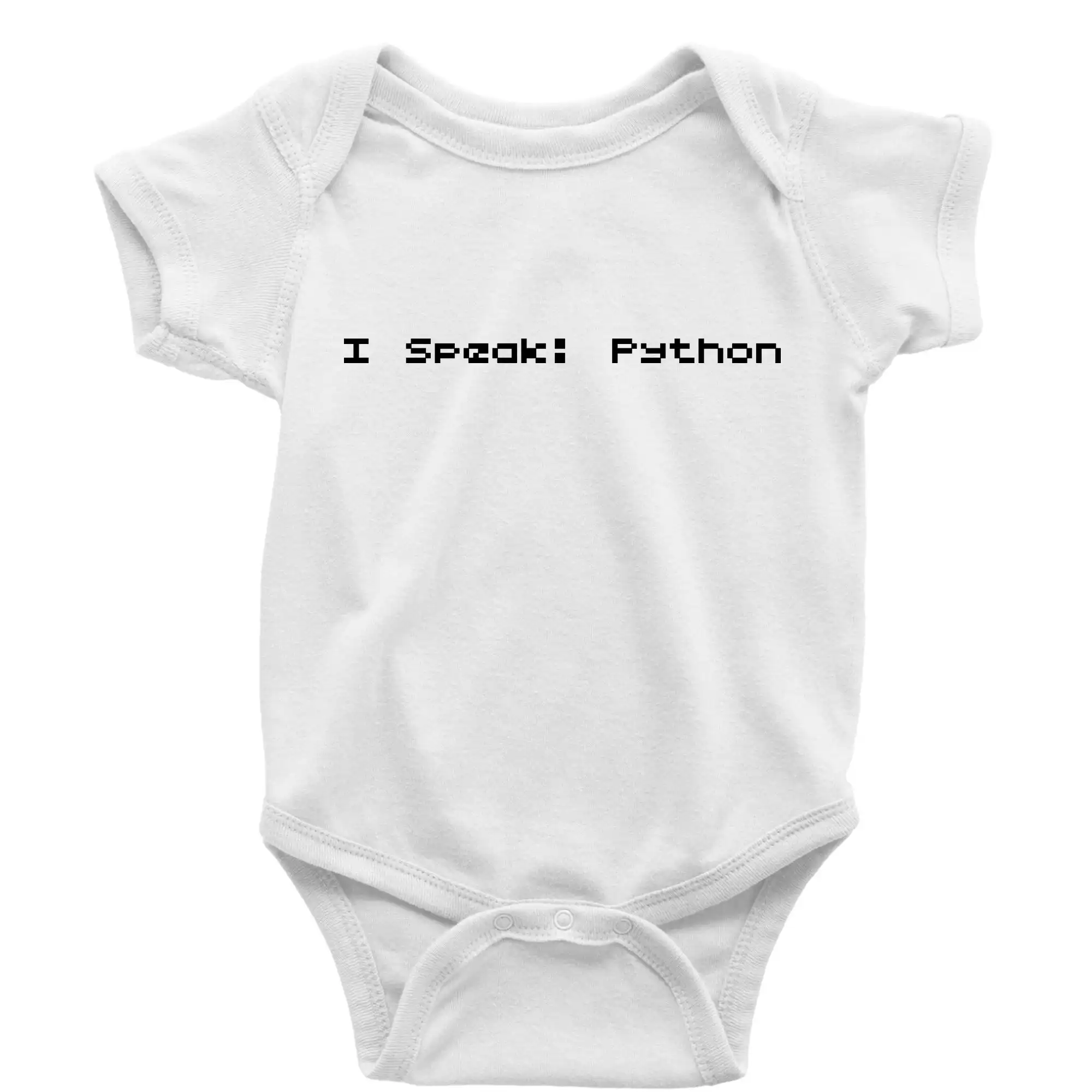 Tričká pre ajťákov - I Speak Python - Body dojčenské s krátkym rukávom