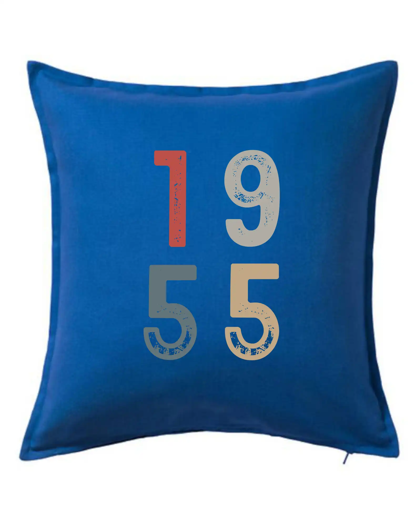 Tričká k narodeninám - Vintage číslica 1955 - Vankúš 50x50