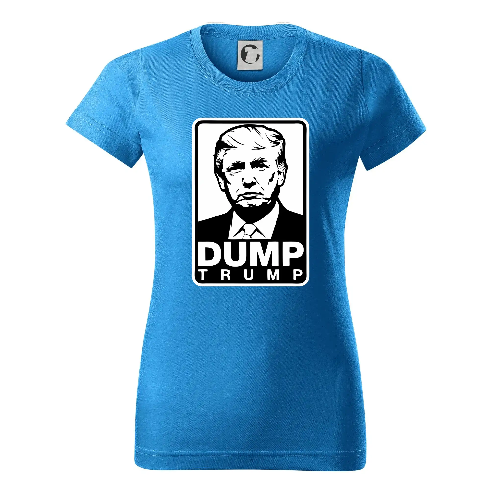 Politické tričká - Dump Trump - Dámske tričko basic - ľahko voľnejšie a dlhšie