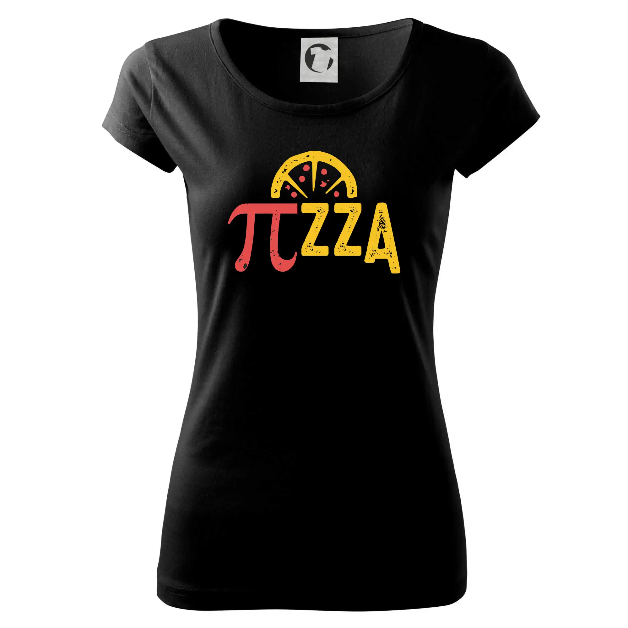 Vtipné tričká pre matematiky - Pi- za pizza - Dámske tričko Pure