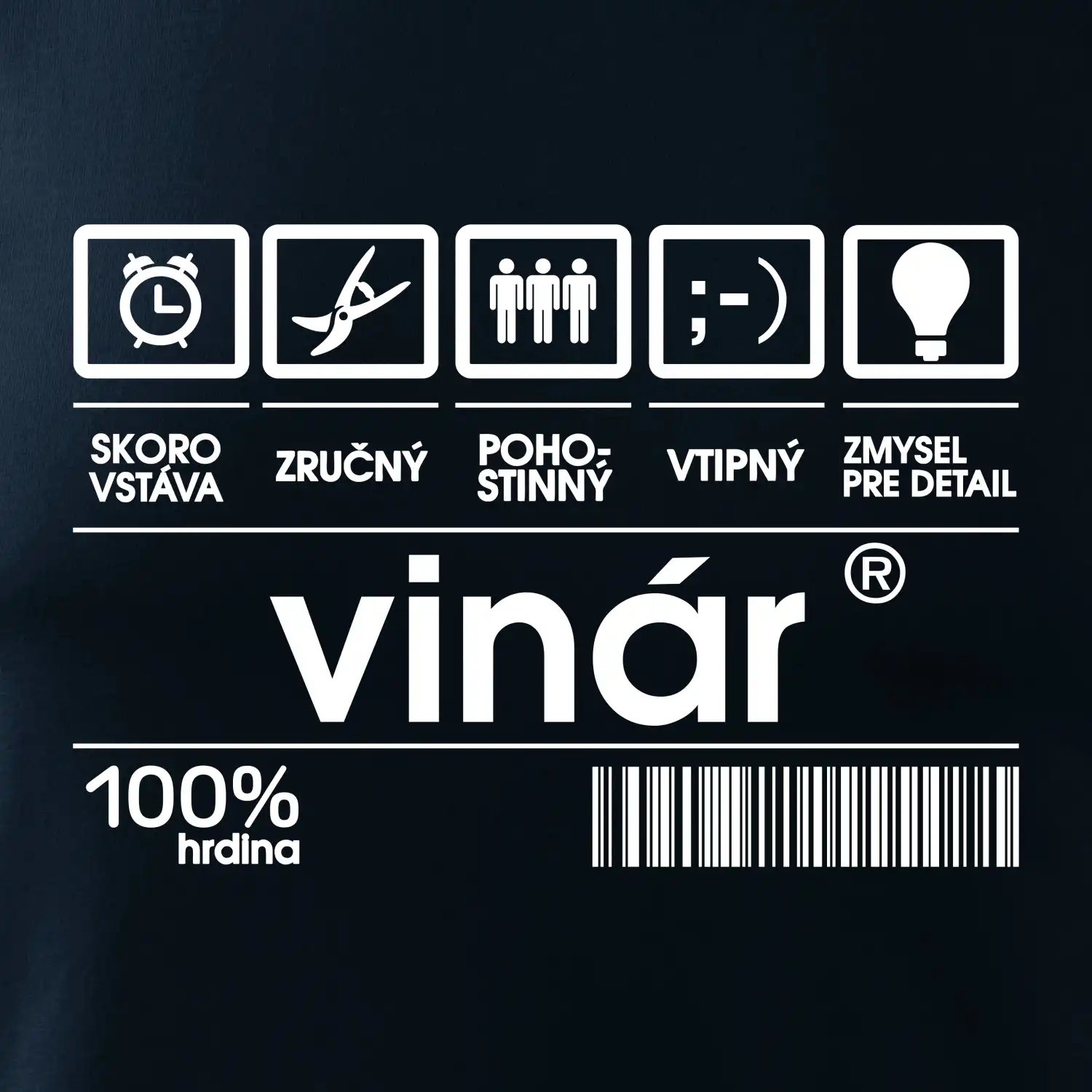 Čiarový kód - vinár