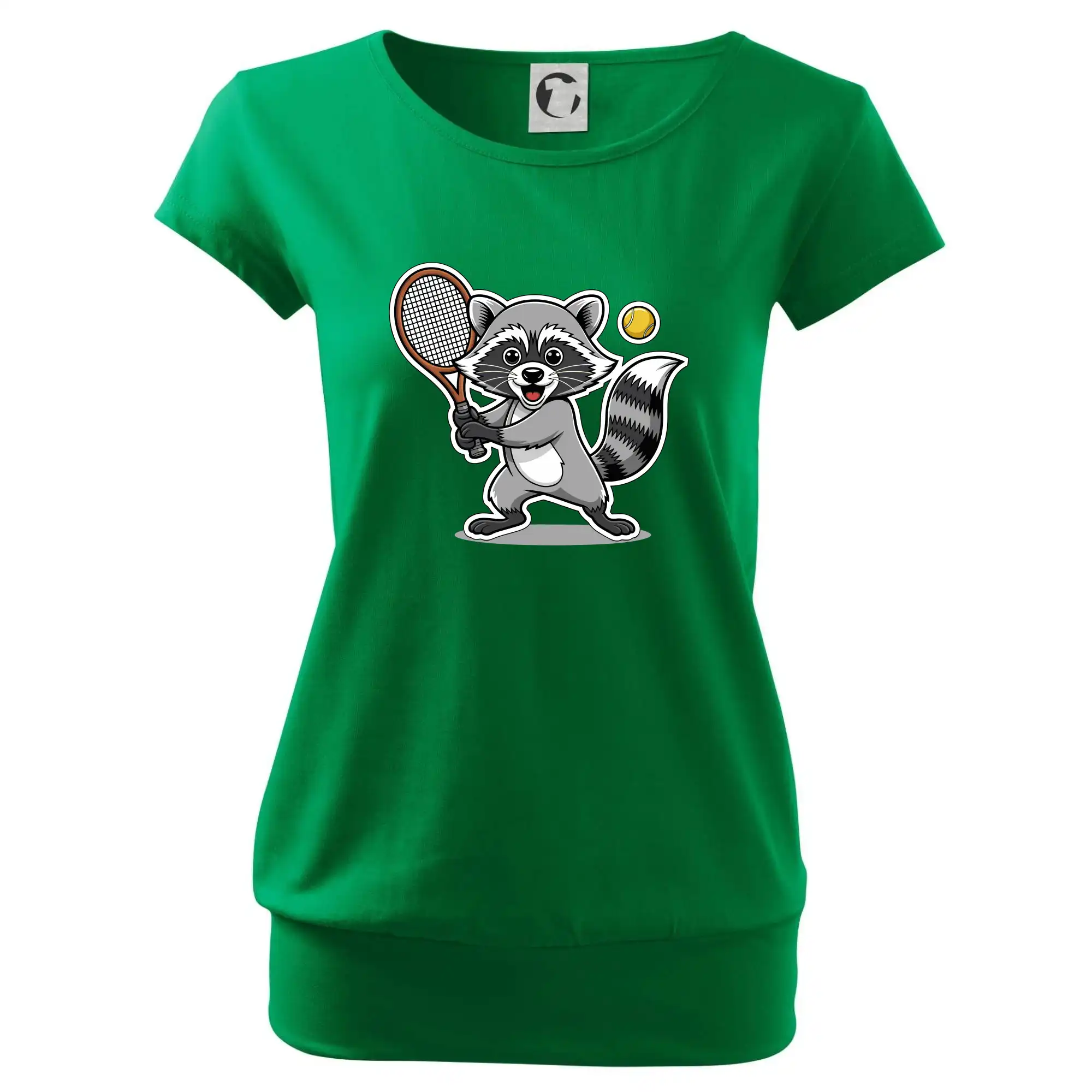 Mýval hraje tenis kreslený