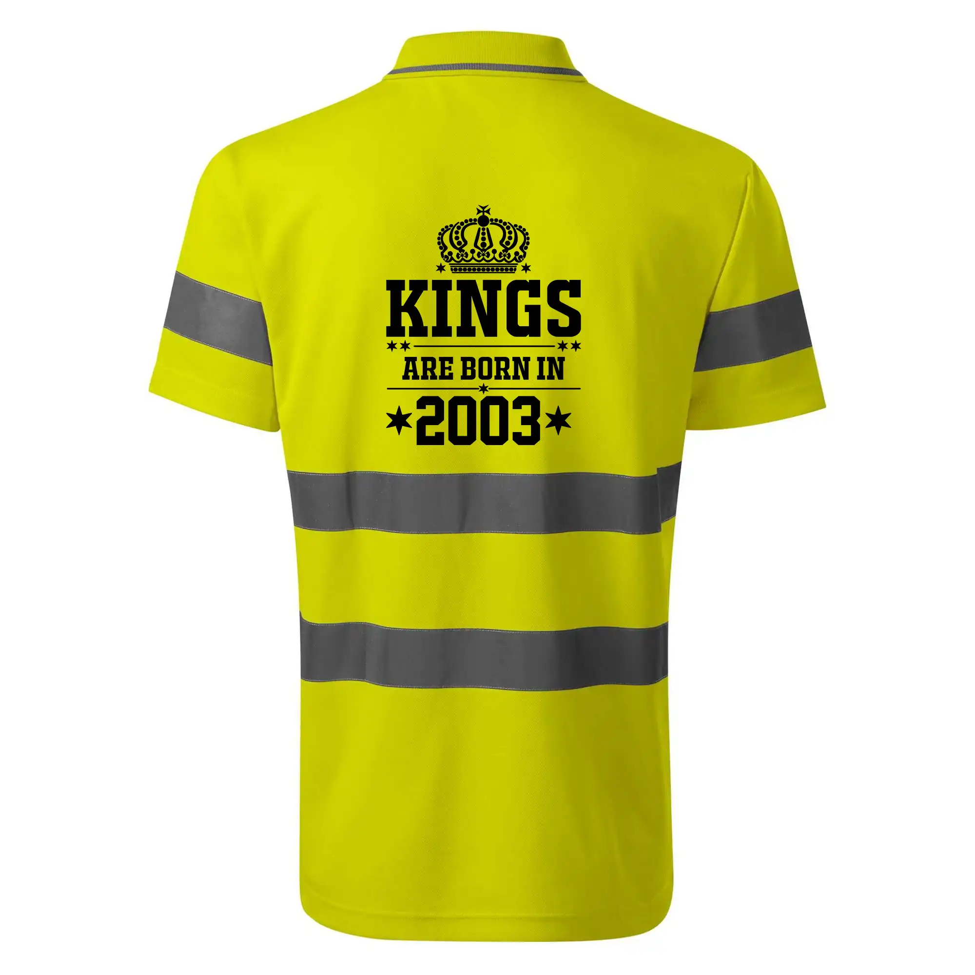 Trička s ročníkom 2003 - Kings are born in 2003 - HV Runway 2V9 - Reflexné polokošeľa