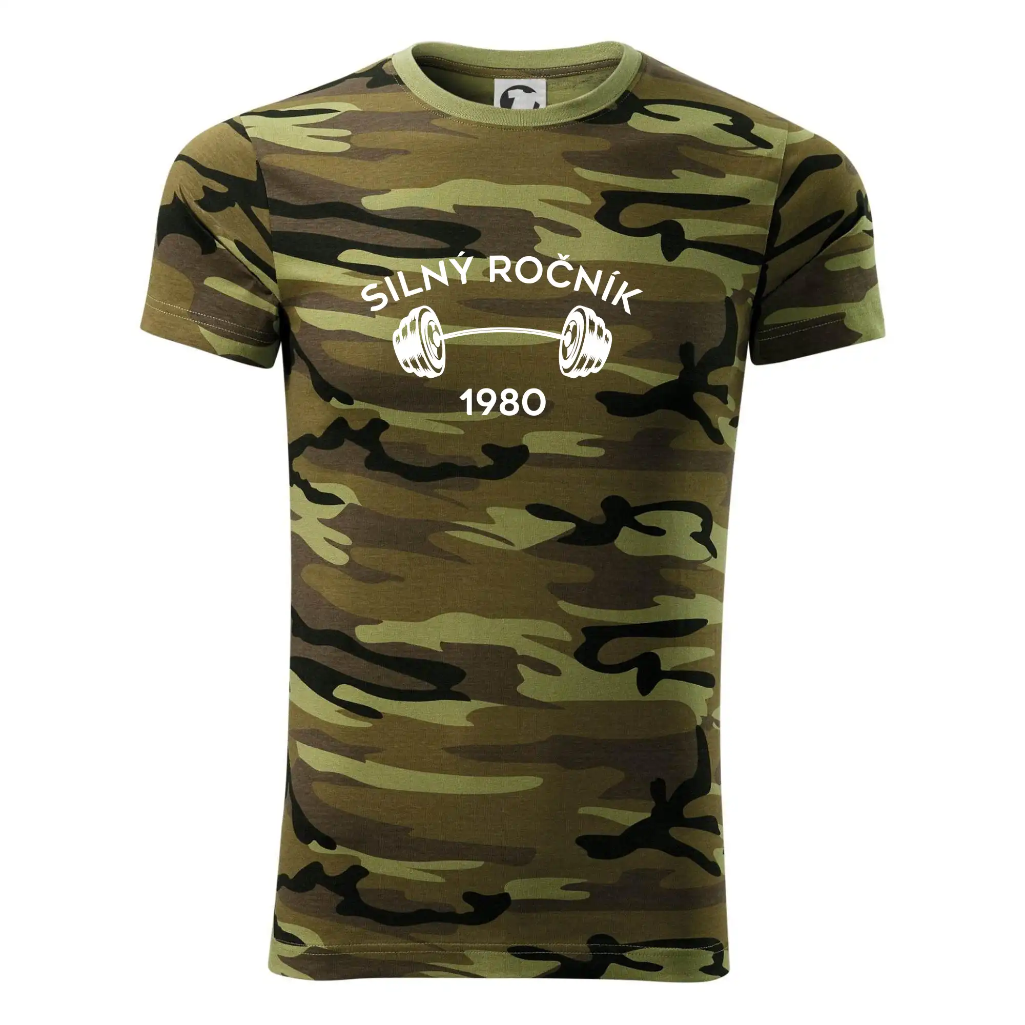 Trička s ročníkom 1980 - Silný ročník - Letopočet 1980 - Army CAMOUFLAGE