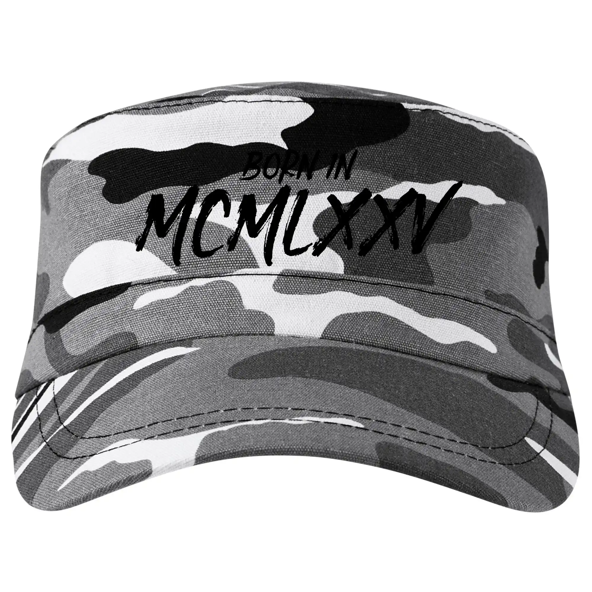 Trička s ročníkom 1975 - Born in - Rímske číslo 1975 - Šiltovka CAMO