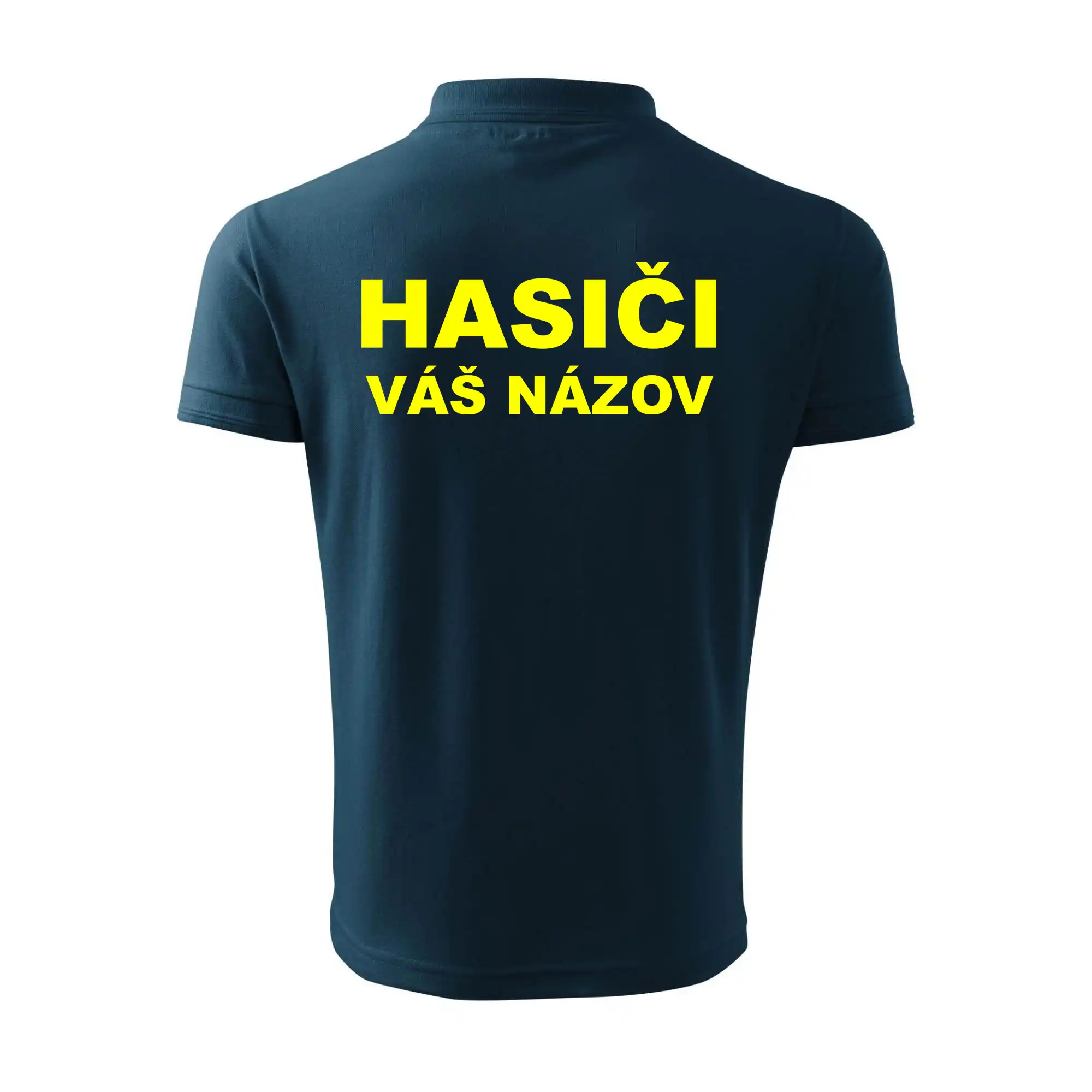 Hasiči - žltý nápis - váš názov zboru