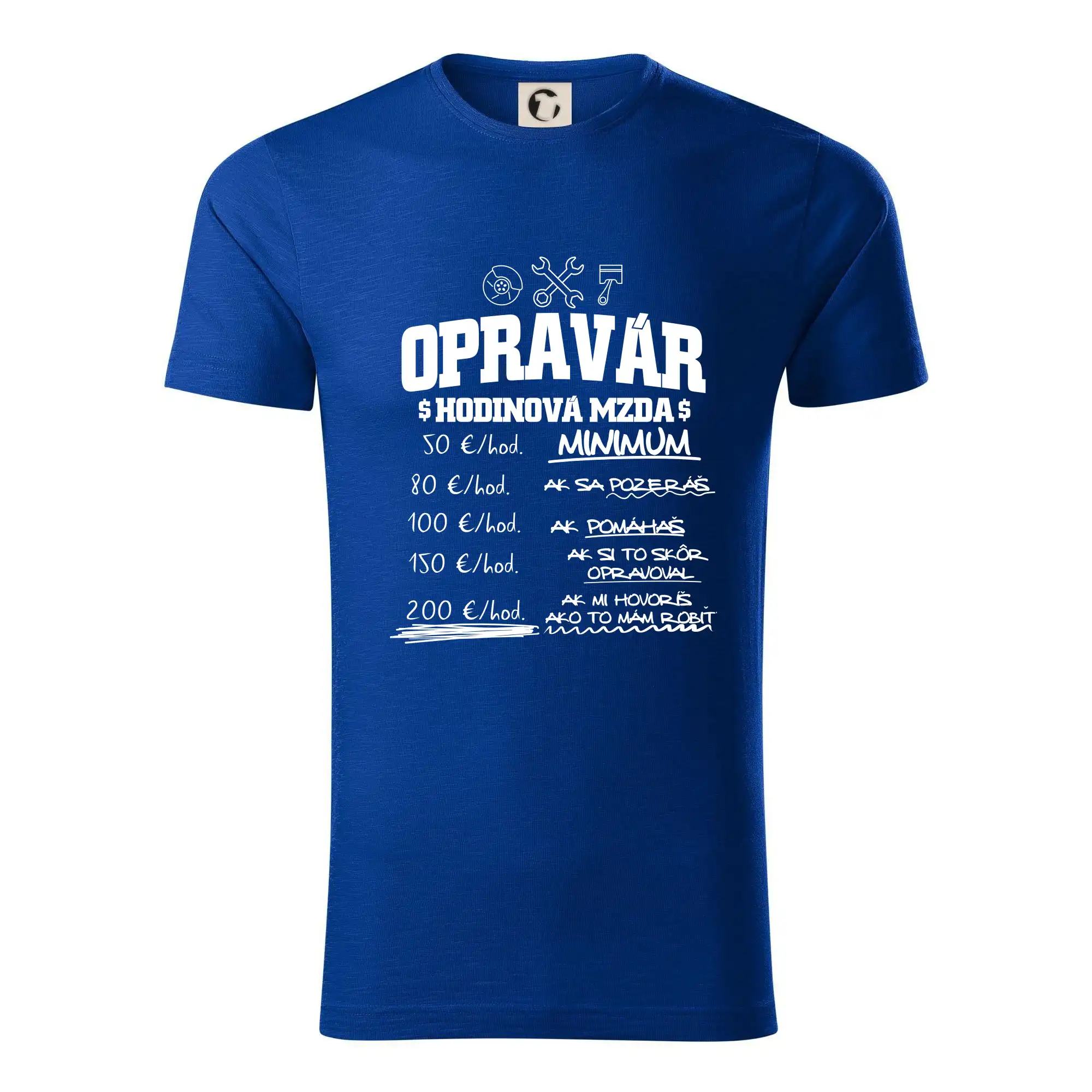Auto tričká - Hodinová mzda - opravár - Tričko z organickej bavlny