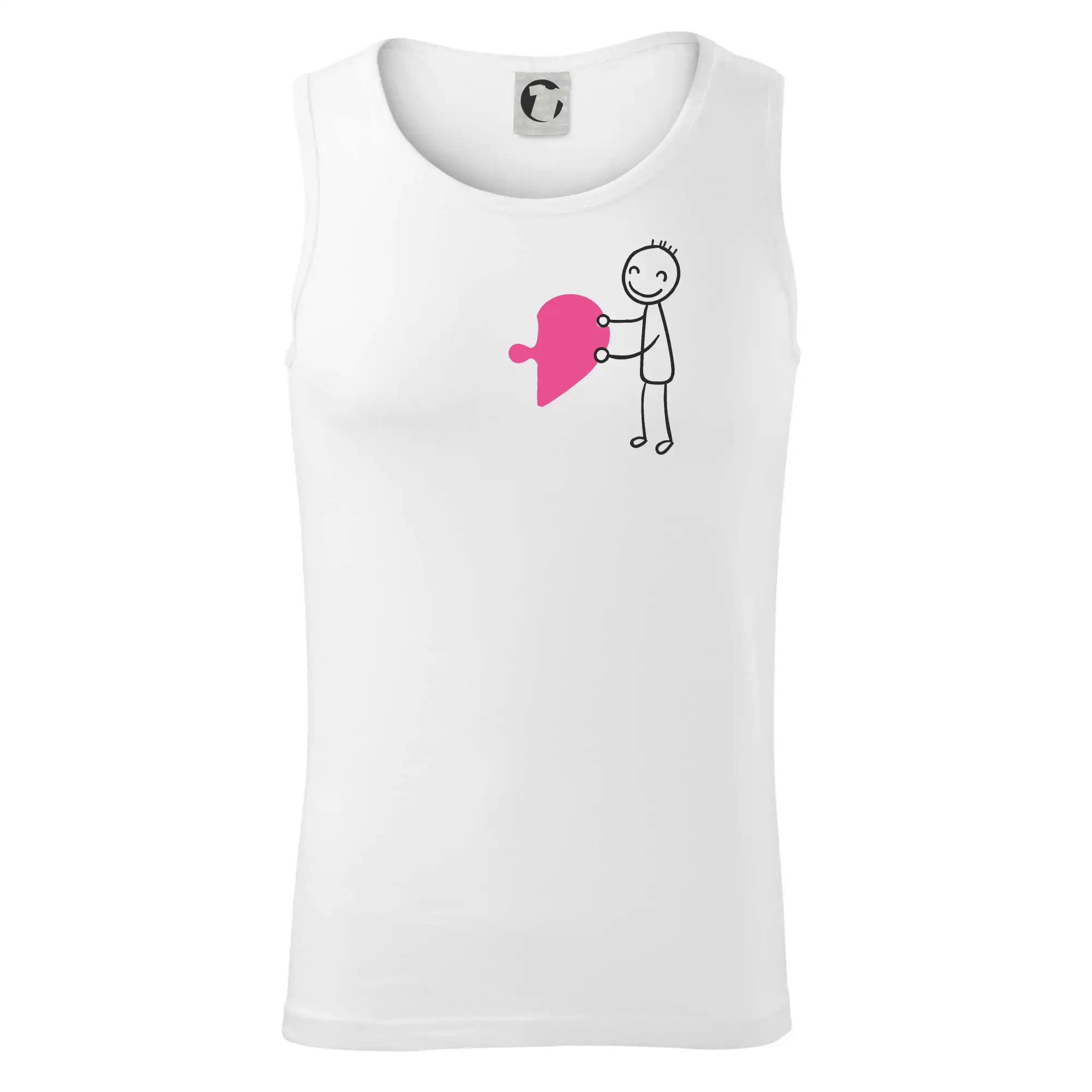 Párové tričká puzzle postavička - Tielko pánske Core