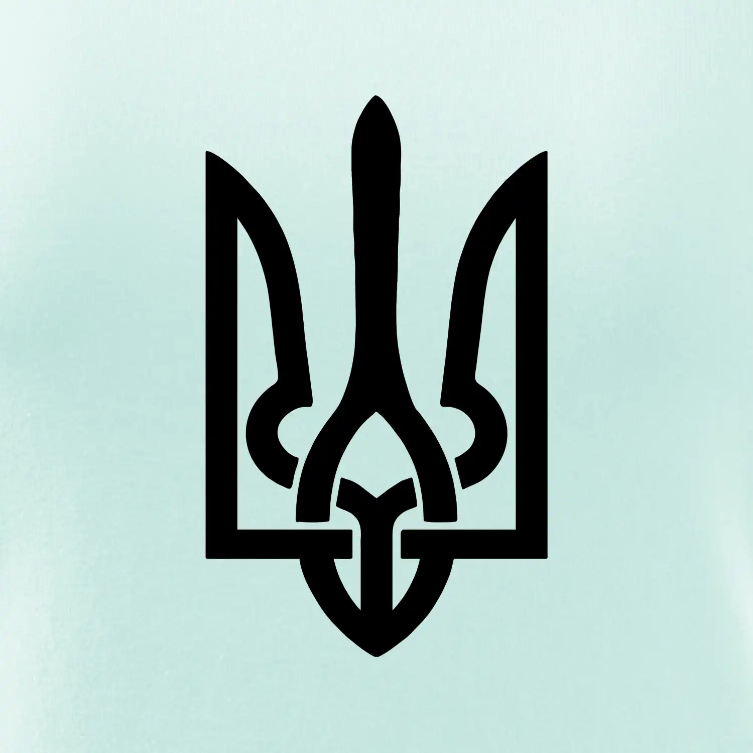 Ukrajina trojzubec velký