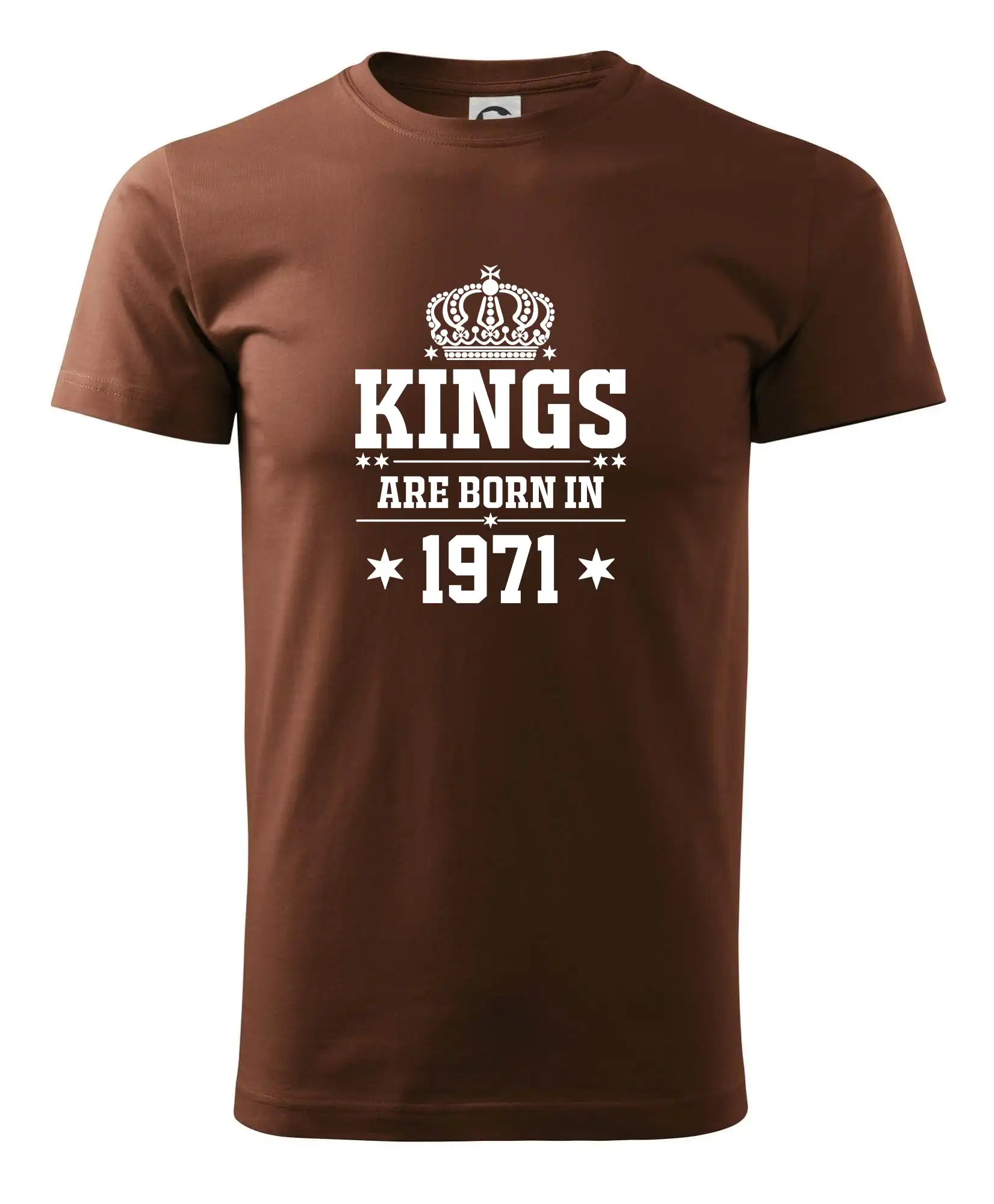 Trička s ročníkom 1971 - Kings are born in 1971 - Pánske tričko nižšej gramáže